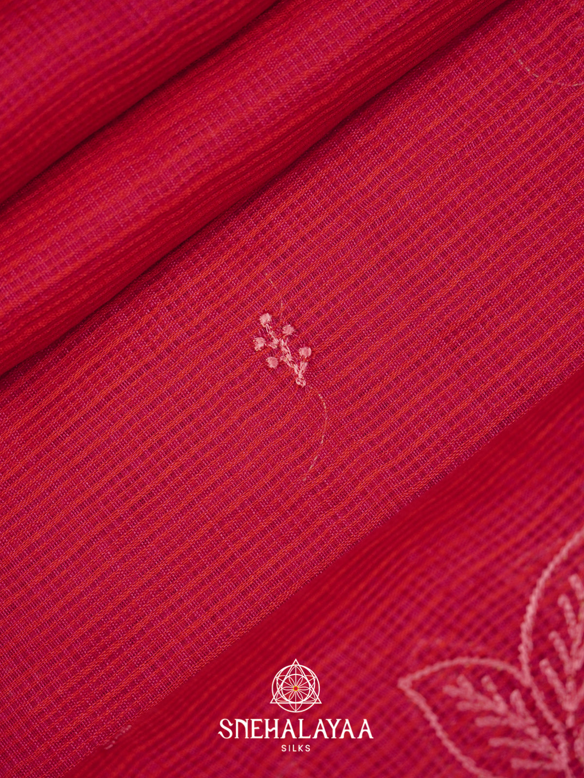 Tomato Red Kota Saree