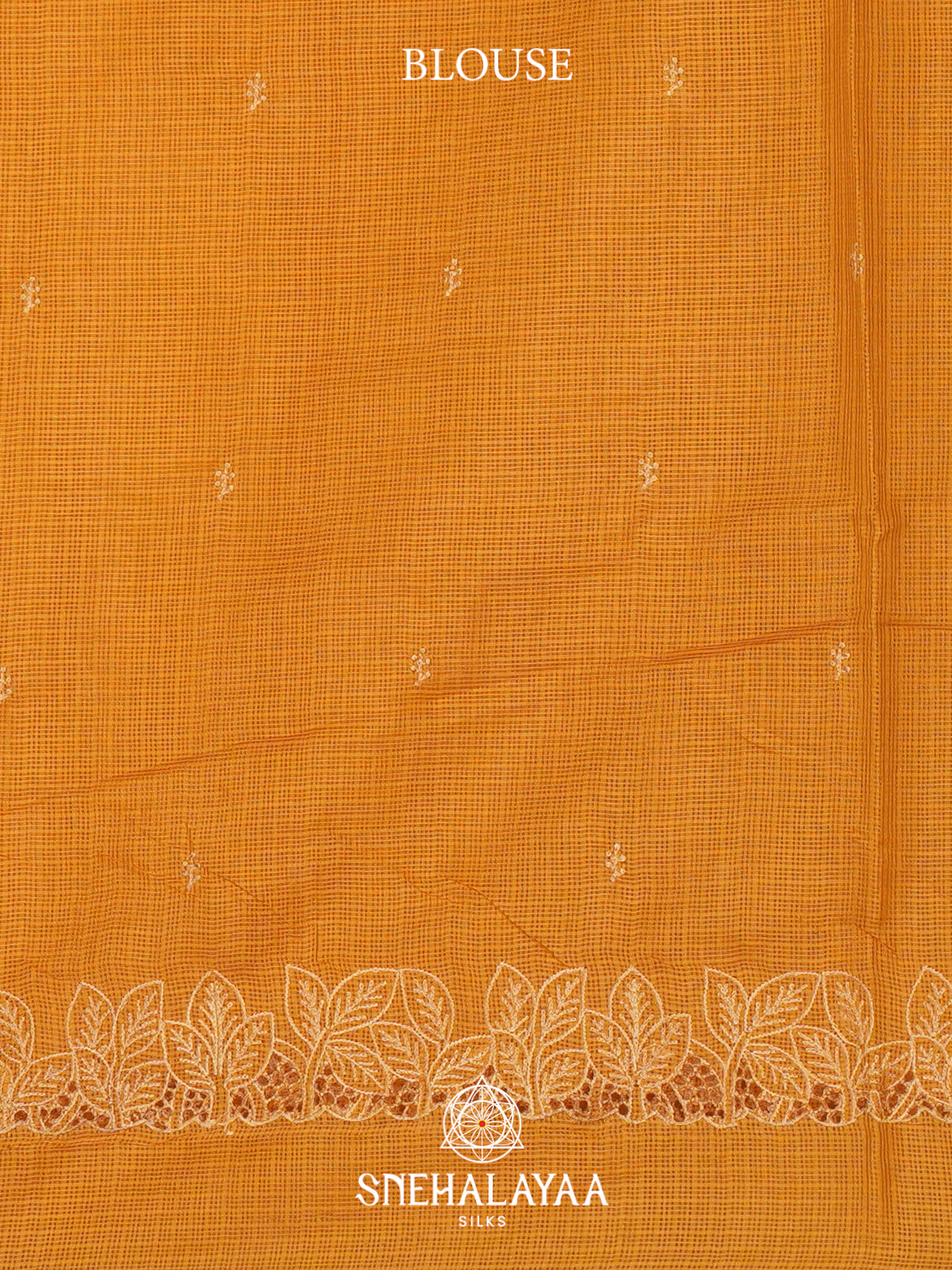 Mustard Yellow Kota Saree