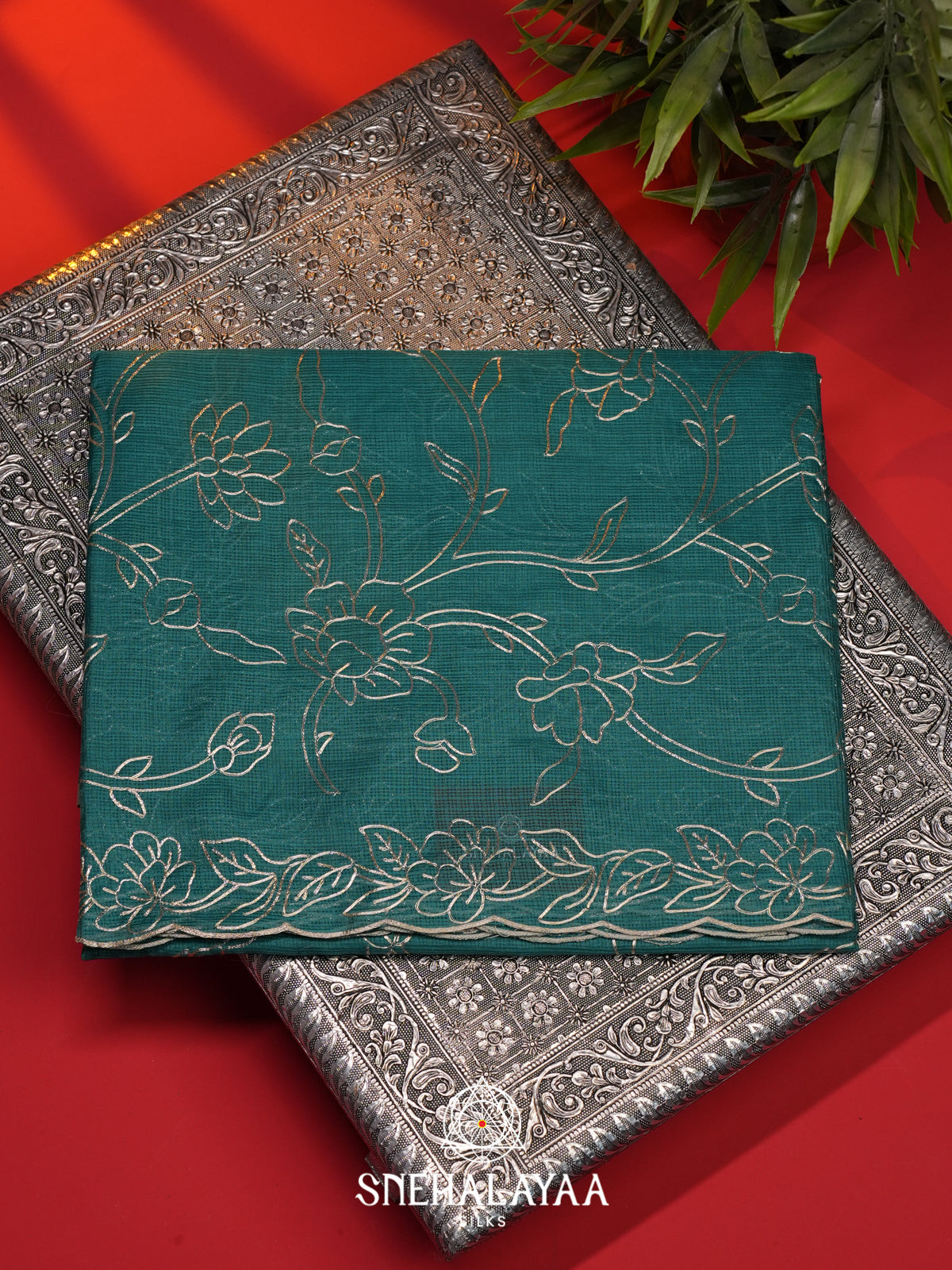 Pale Green Kota Saree