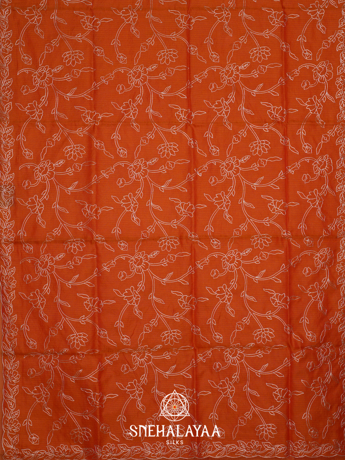 Orange Kota Saree