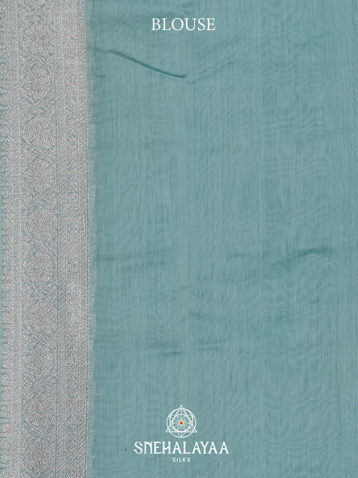 Ice Blue Chanderi Saree