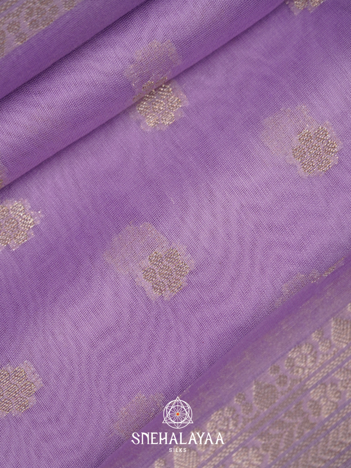 Lavender Chanderi Saree