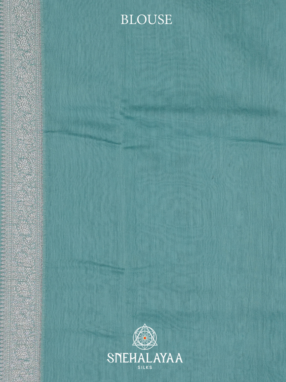 Ice Blue Chanderi Saree