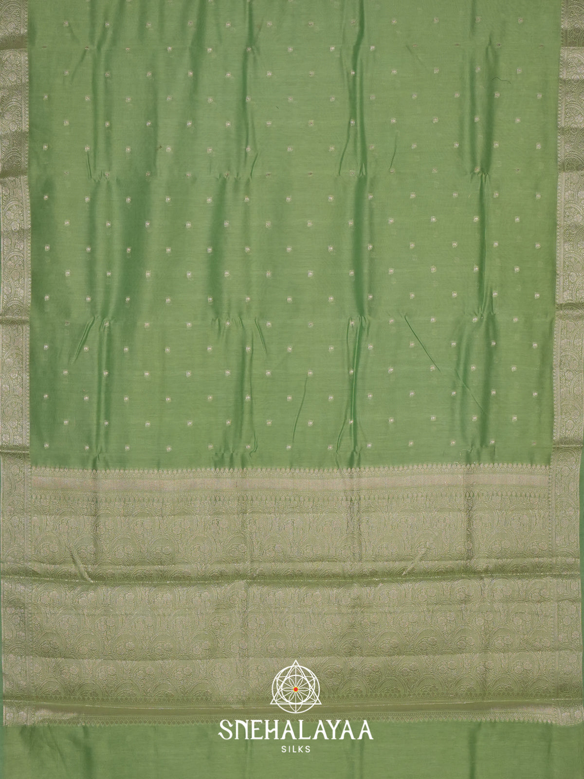 Sage Green Chanderi Saree