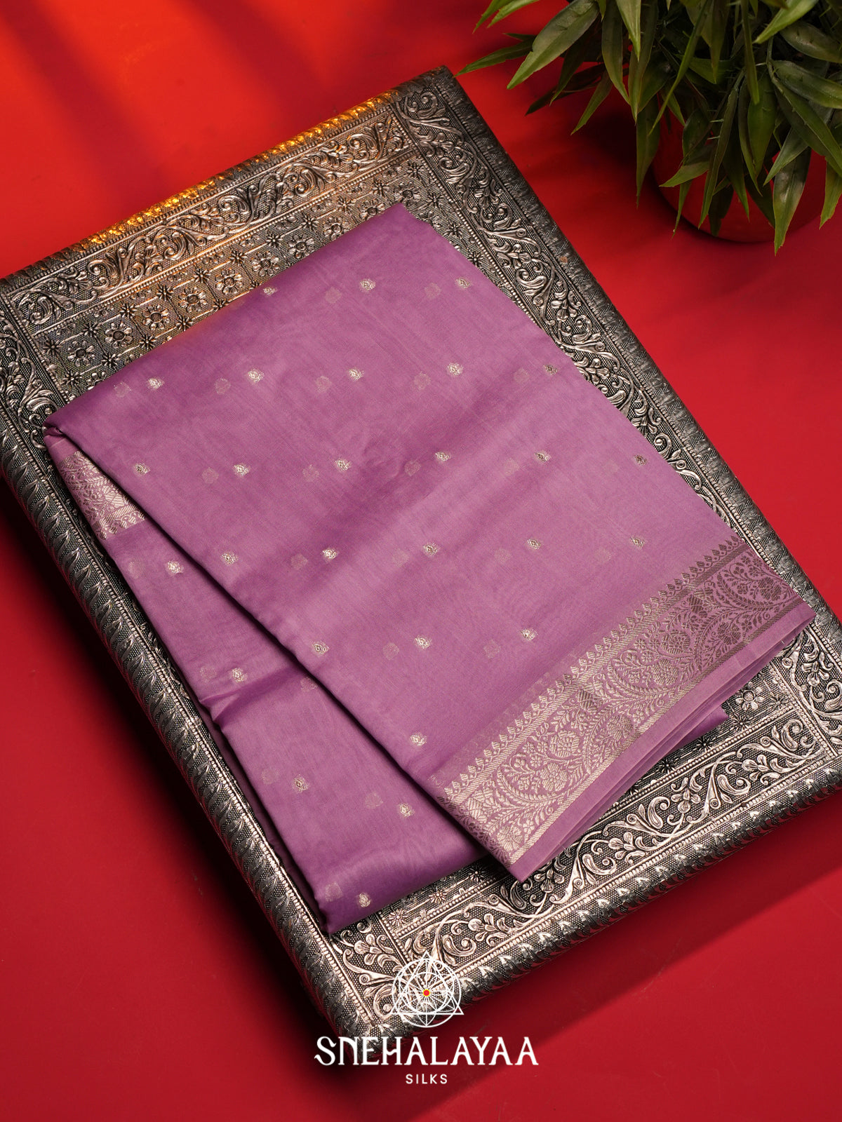 Mauve Chanderi Saree
