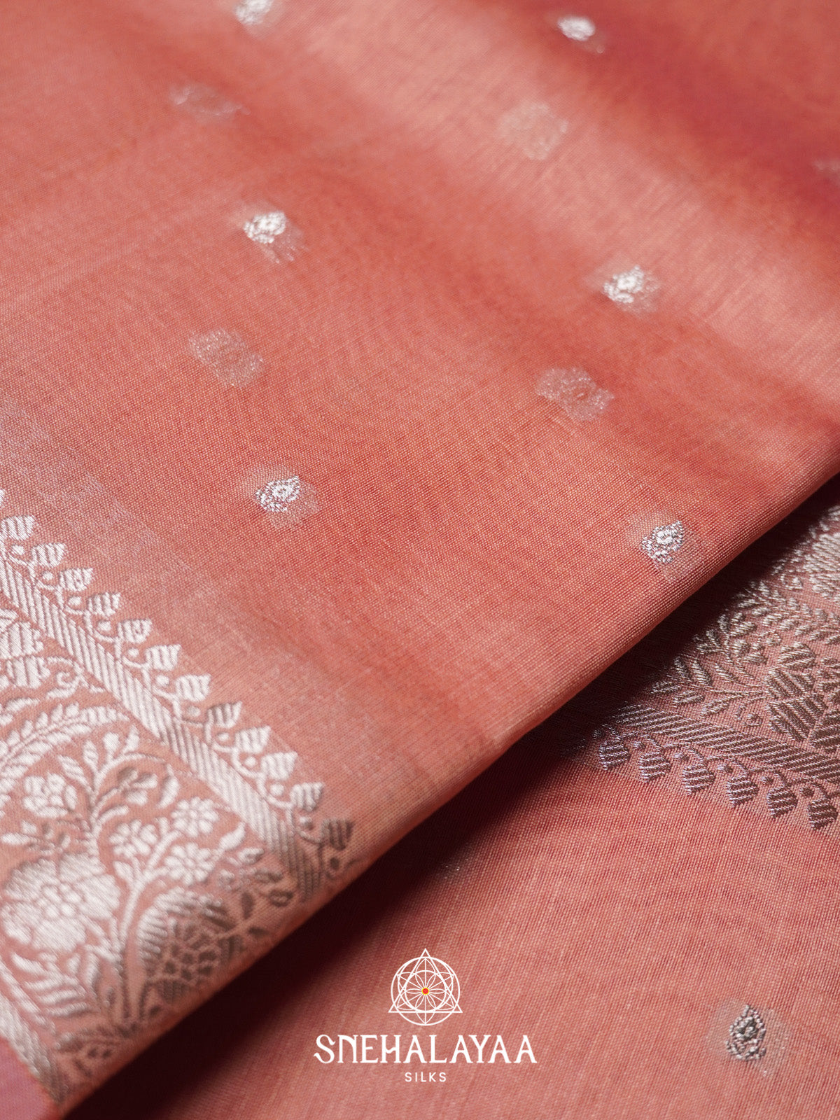Beige Chanderi Saree