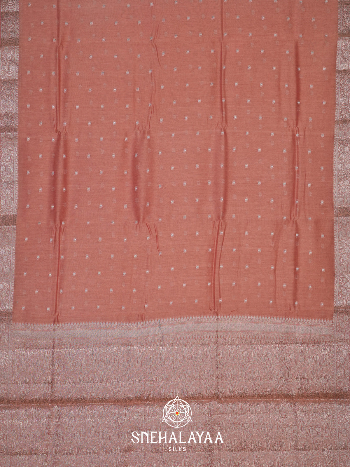 Beige Chanderi Saree