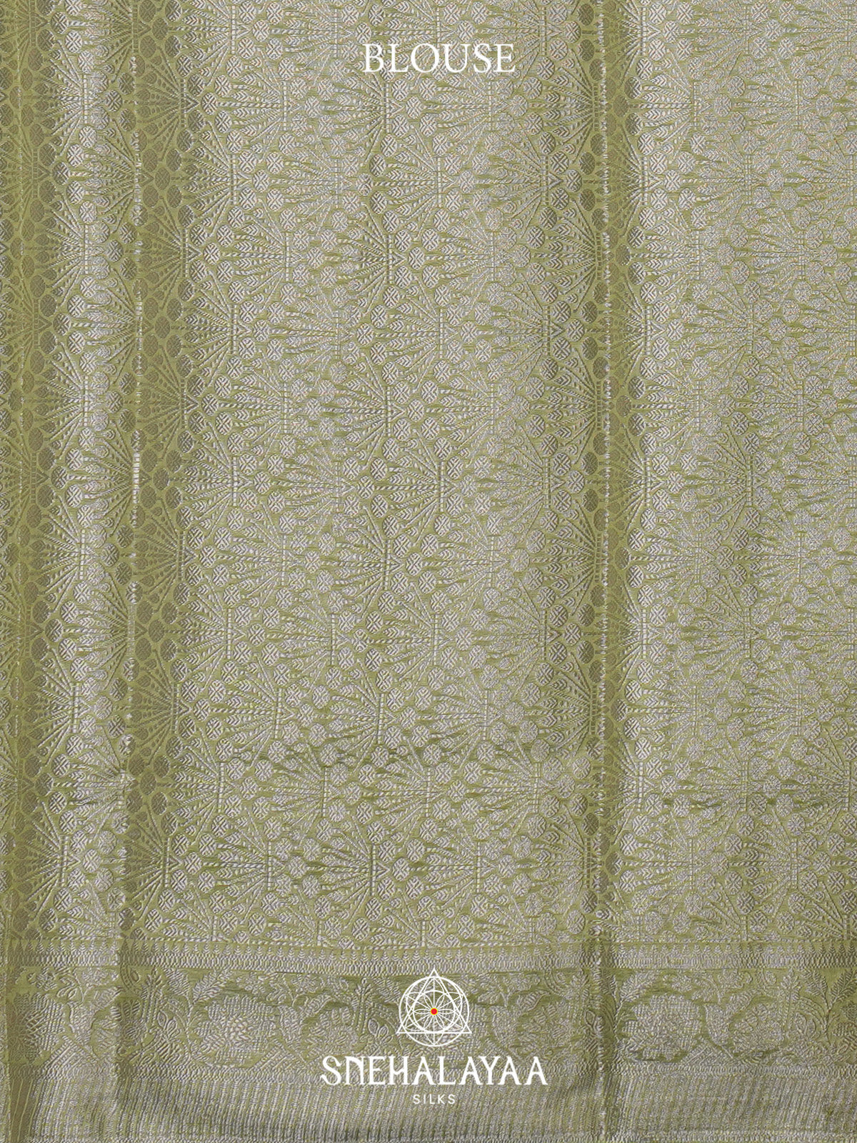 Olive Green Chanderi Saree