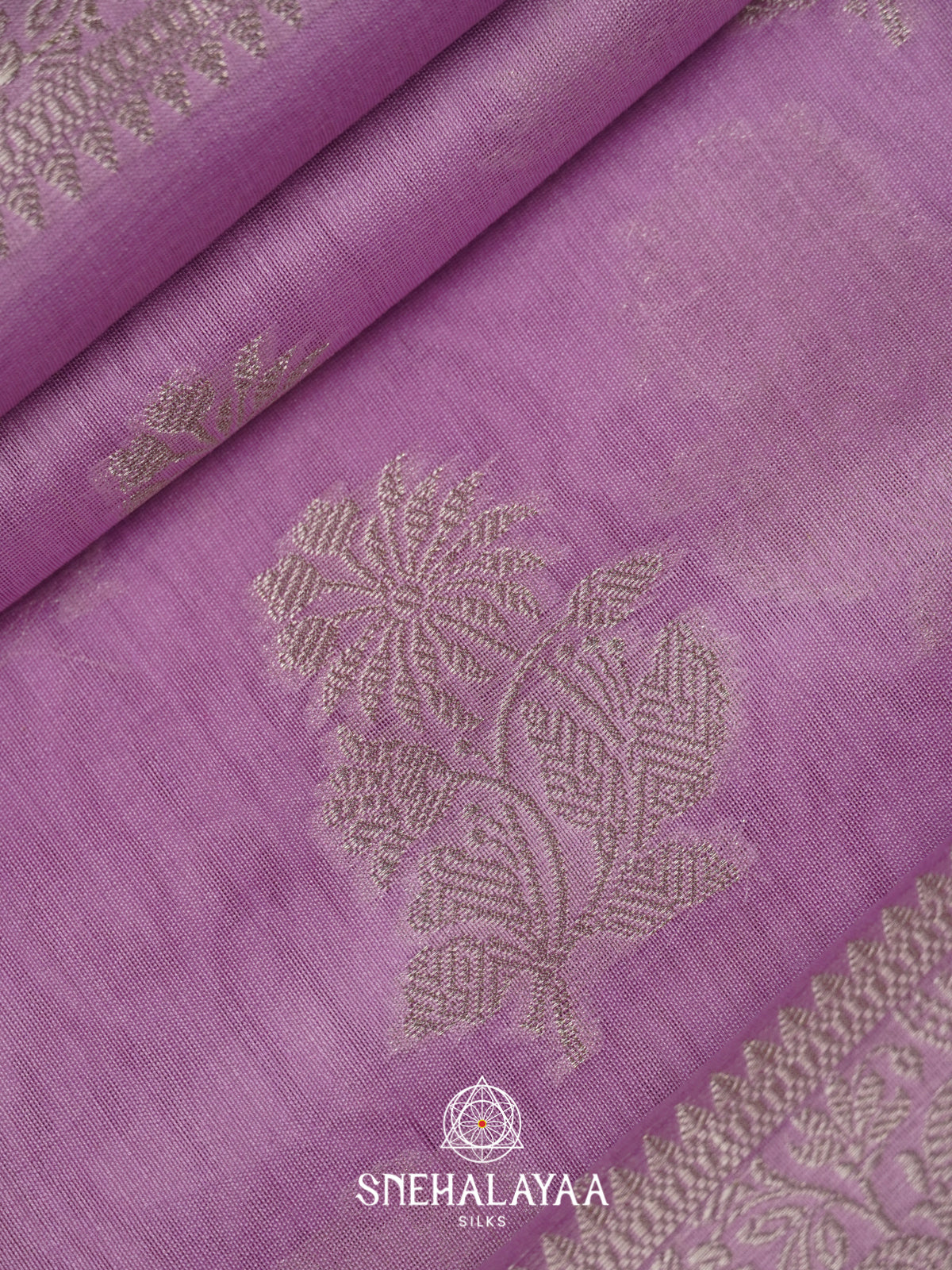 Dusty Rose Chanderi Saree