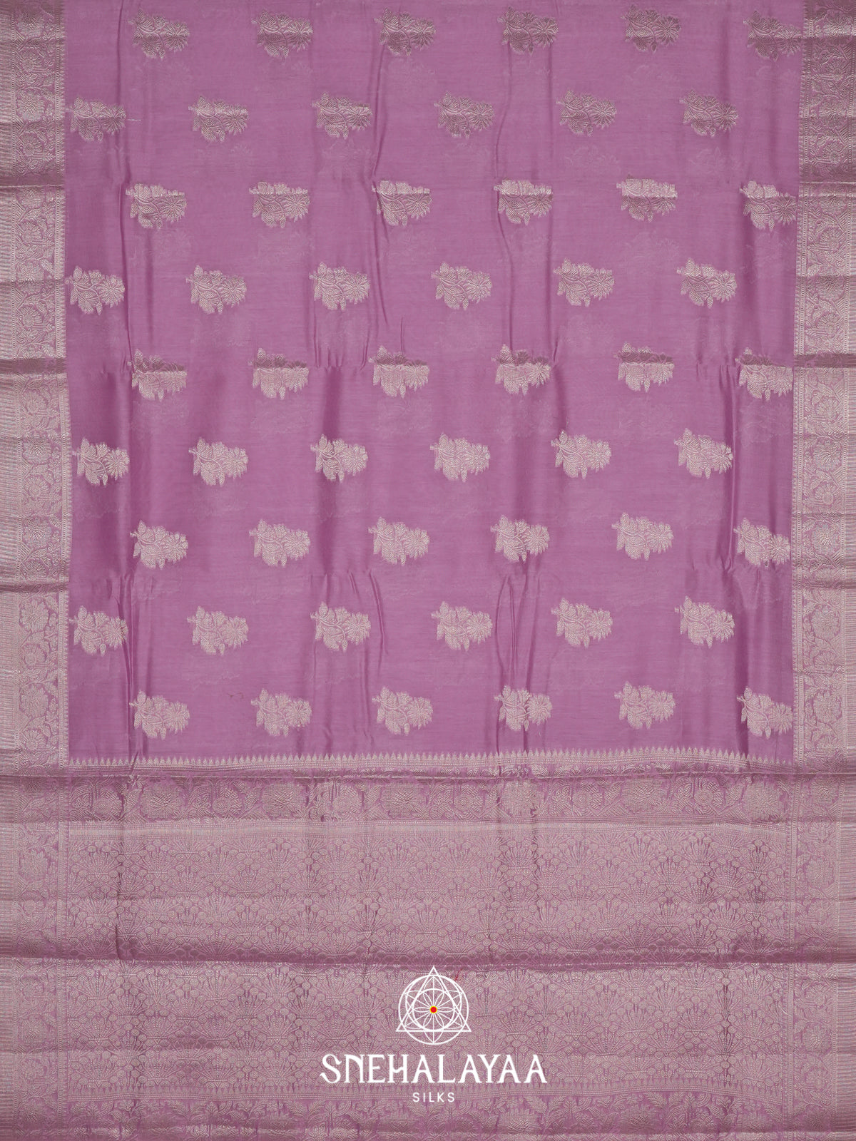 Dusty Rose Chanderi Saree