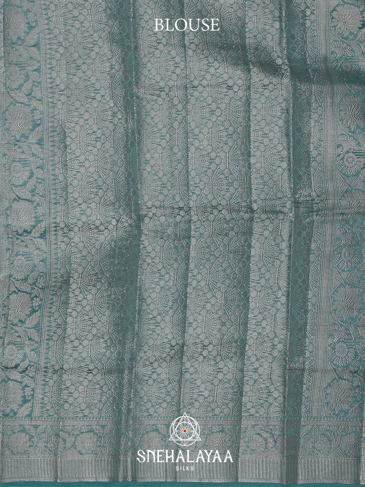 Ice Blue Chanderi Saree