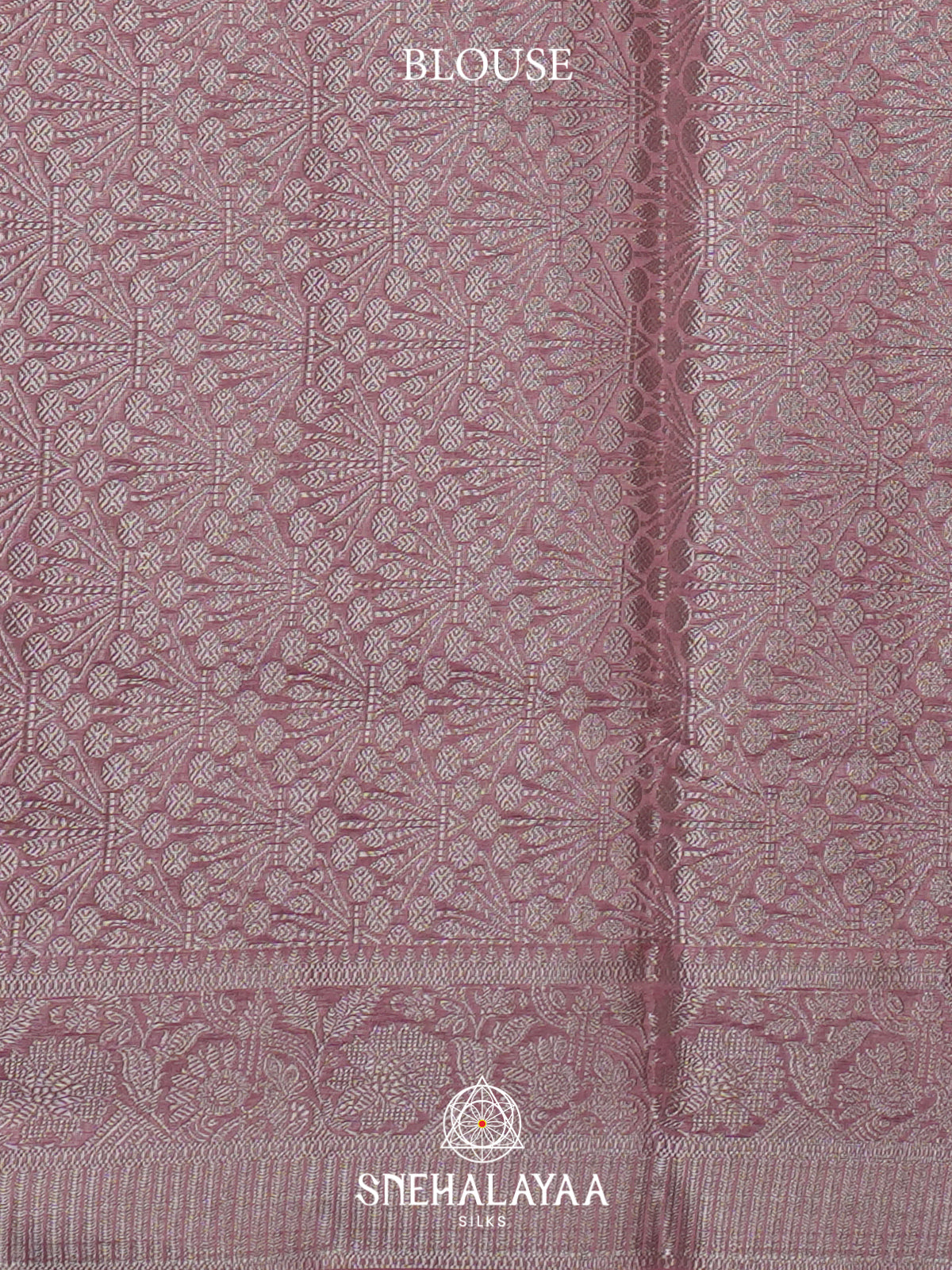 Peach Pink Chanderi Saree