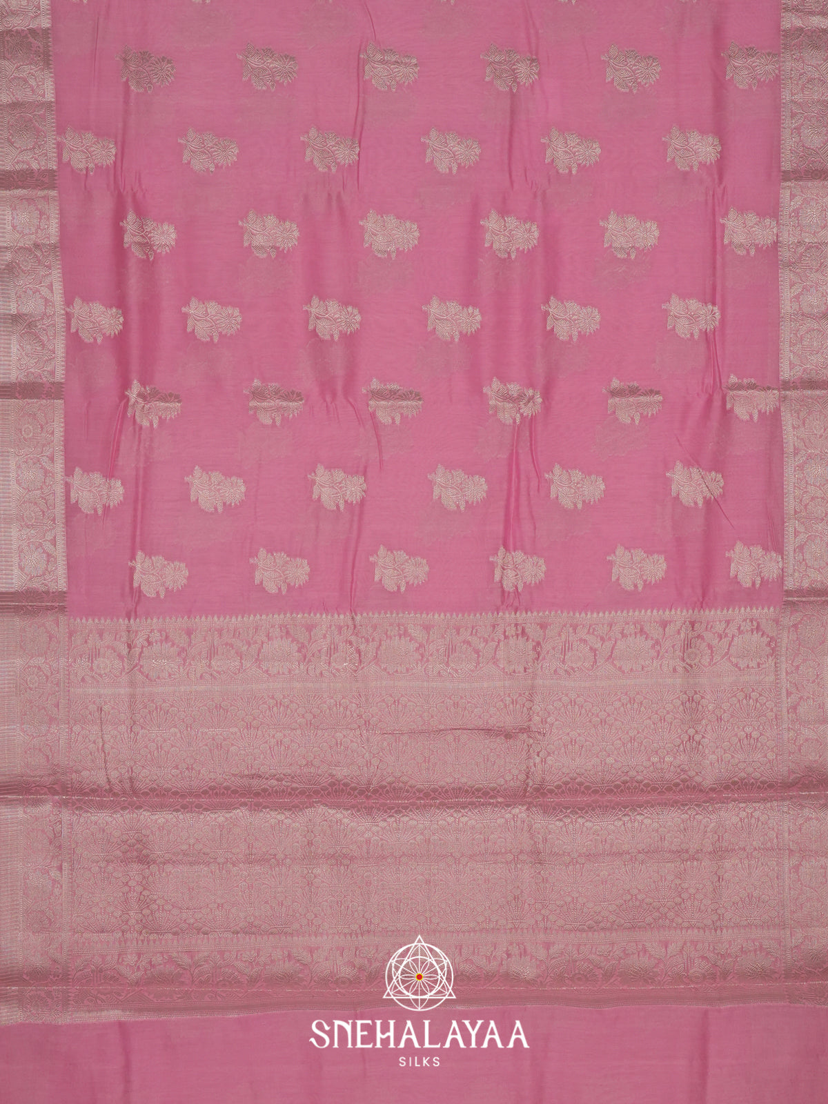 Pink Chanderi Saree