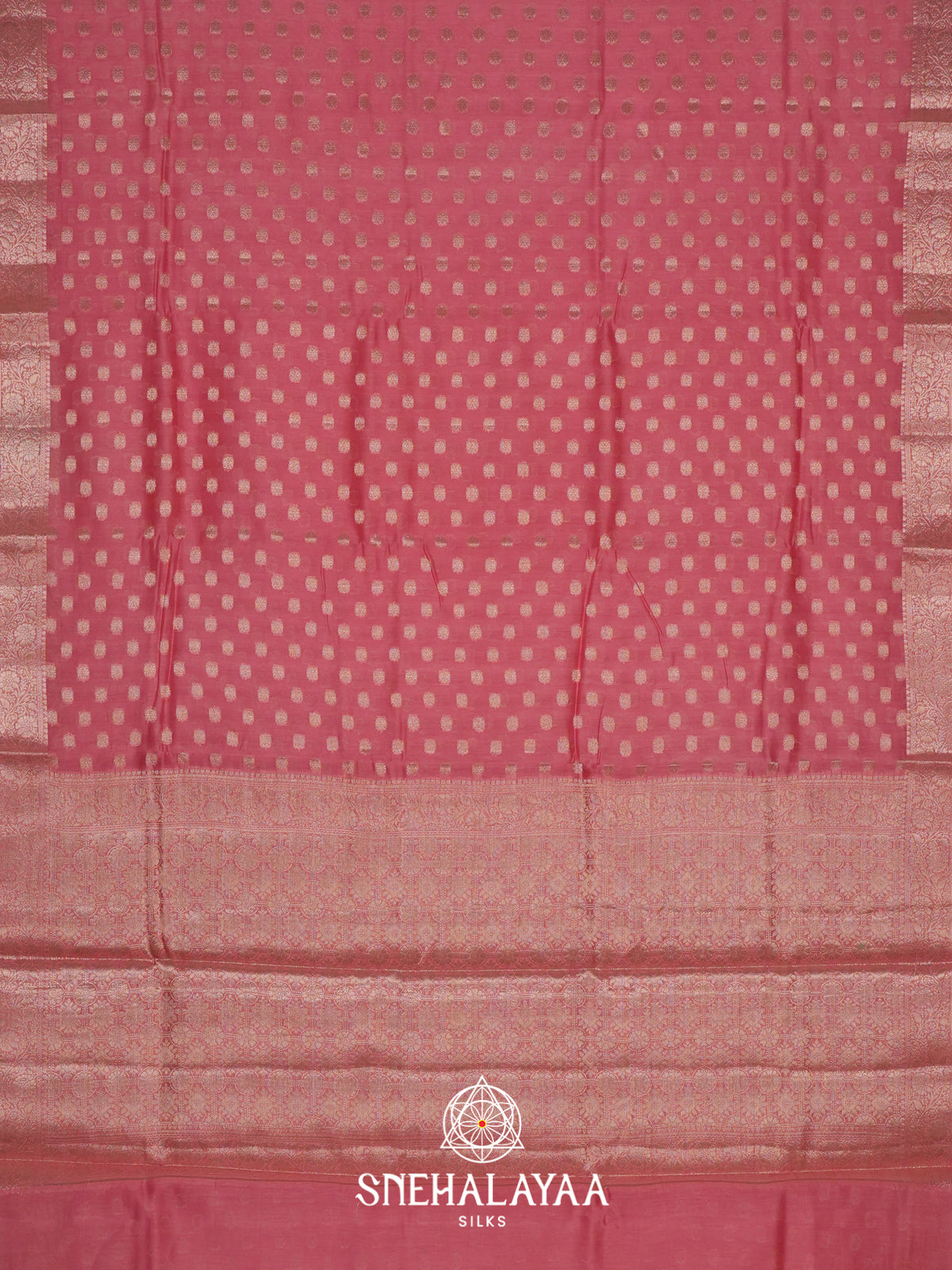 Peach Chanderi Saree