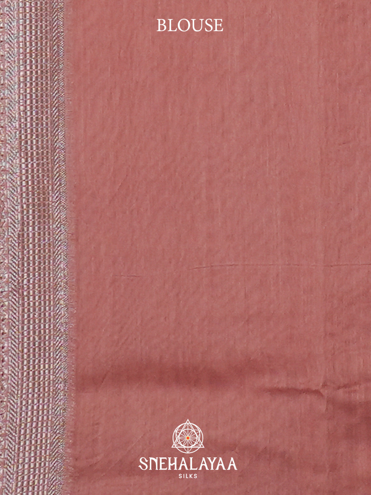 Peach Pink Chanderi Saree