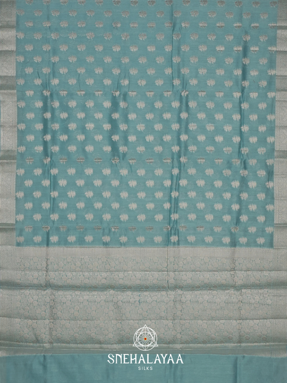 Seafoam Green Chanderi Saree