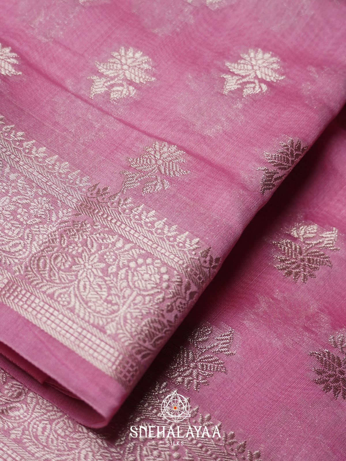 lavender Chanderi Saree