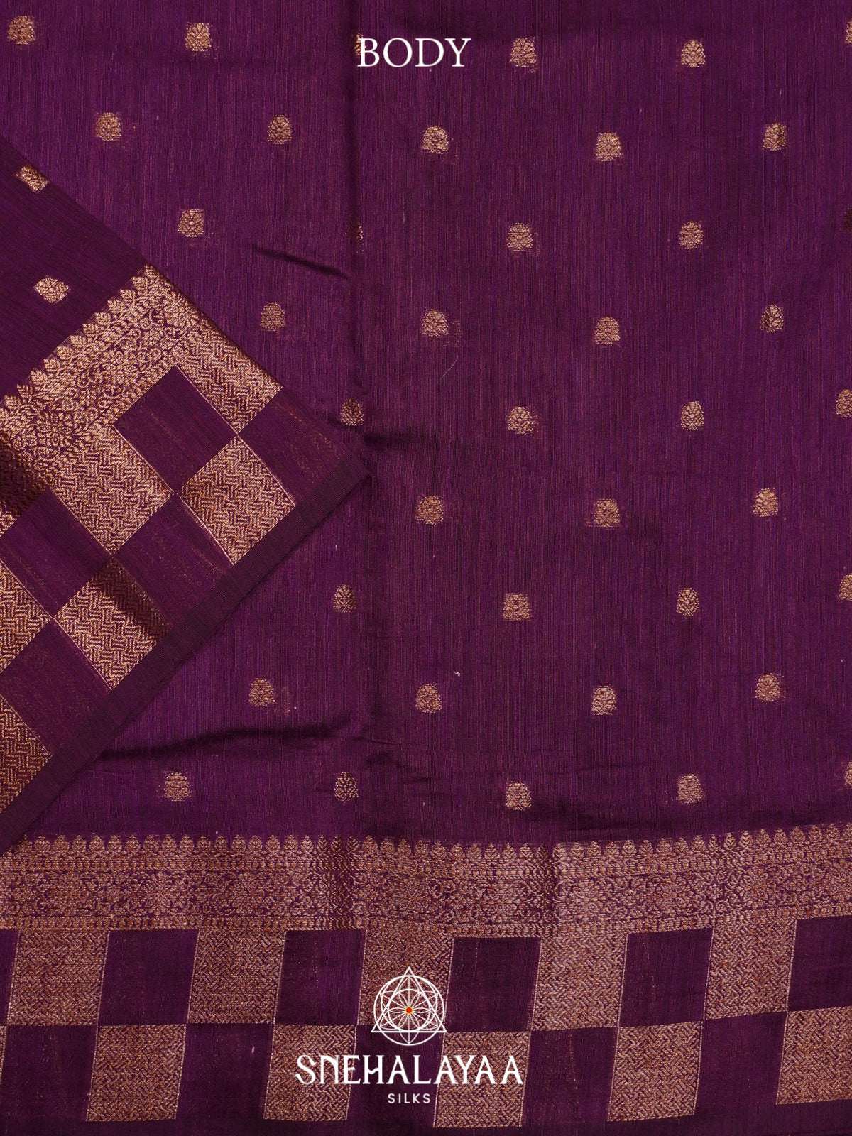 Purple  Matka Tussar Saree