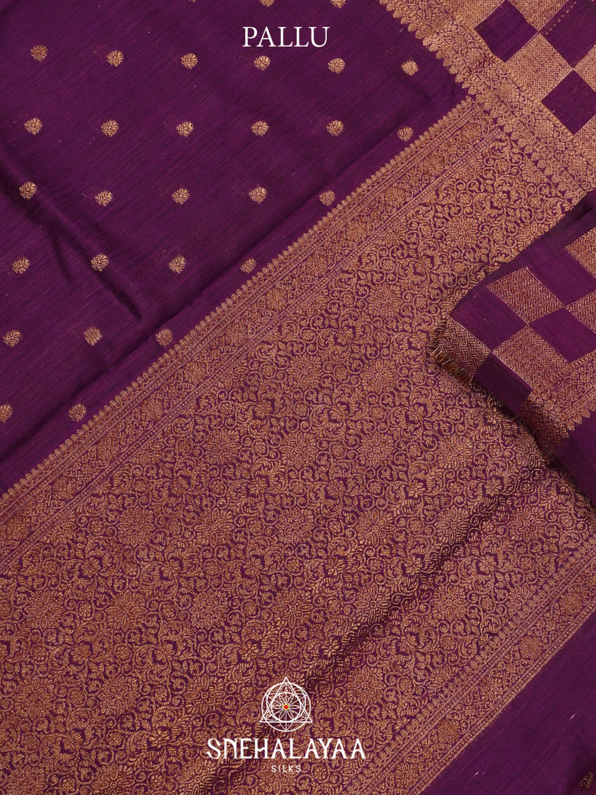 Purple  Matka Tussar Saree