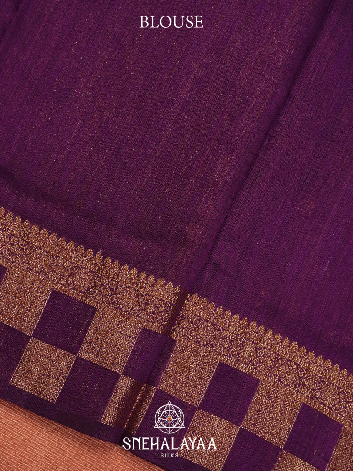 Purple  Matka Tussar Saree