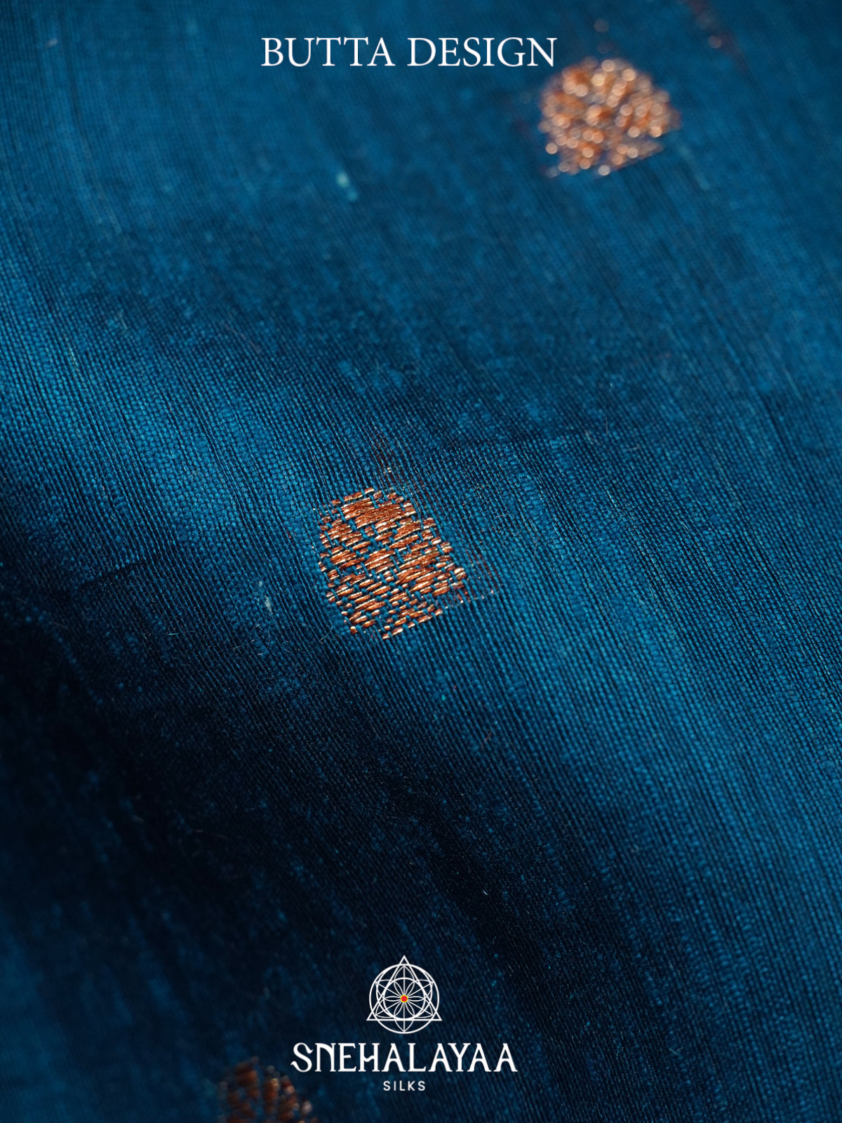 Peacock Blue  Matka Tussar Saree