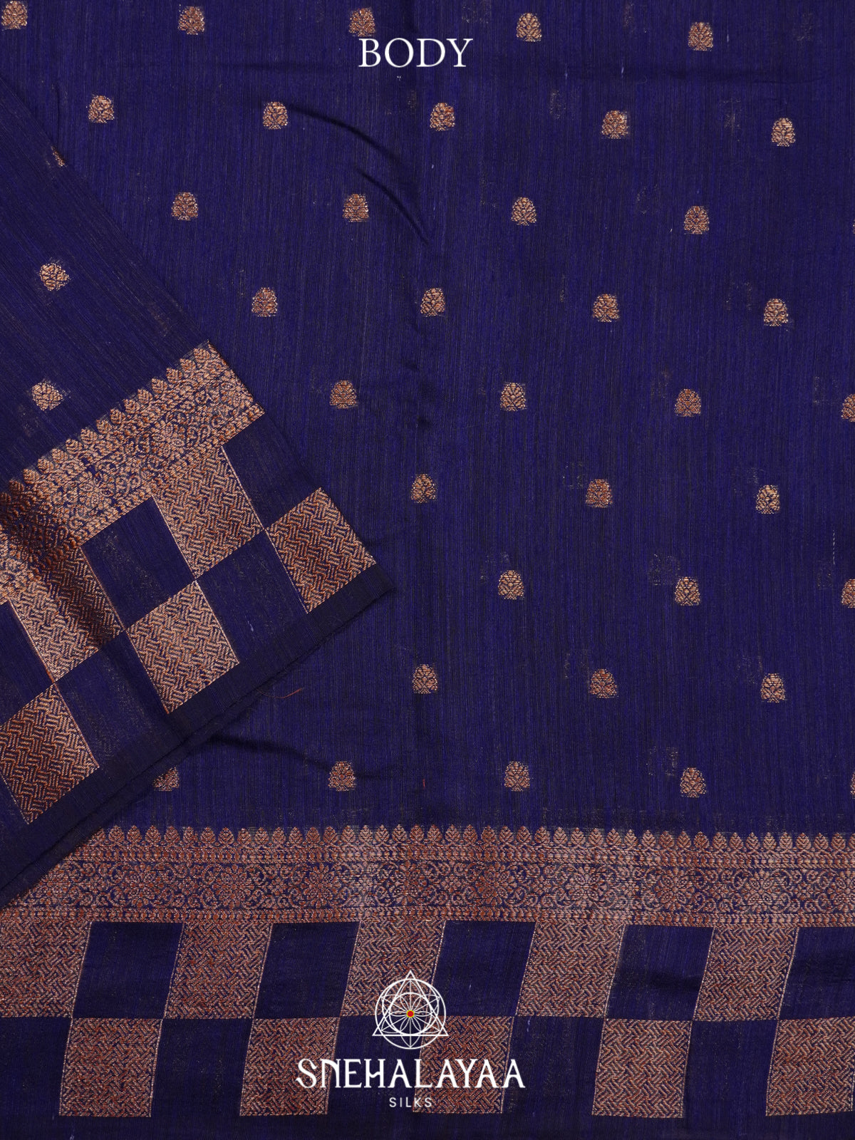 Blue  Matka Tussar Saree