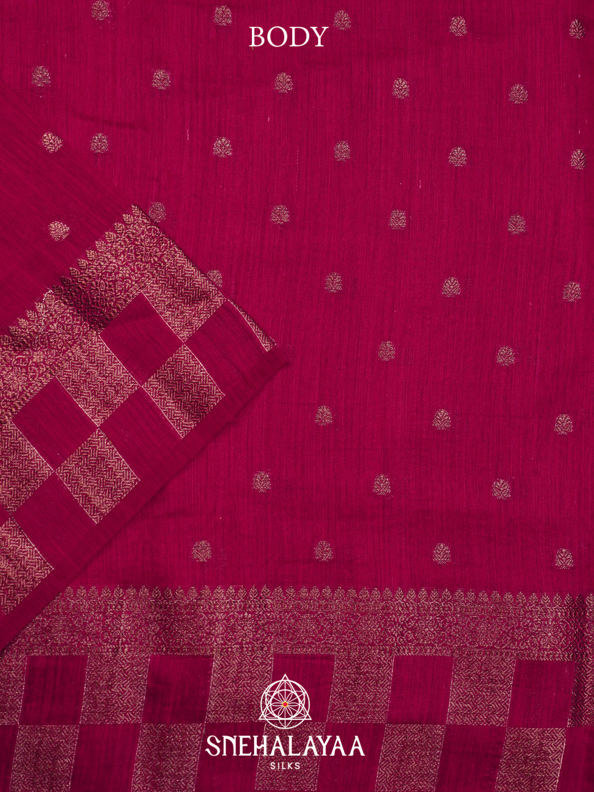 Magenta  Matka Tussar Saree