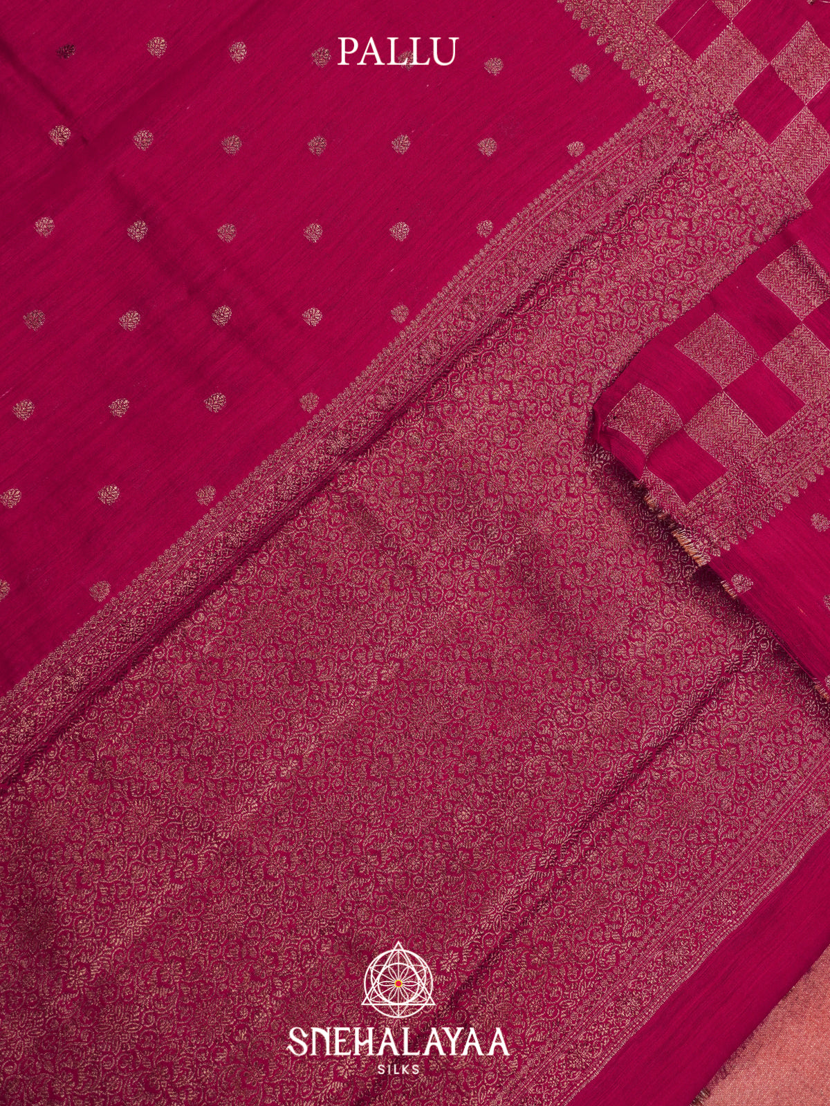 Magenta  Matka Tussar Saree