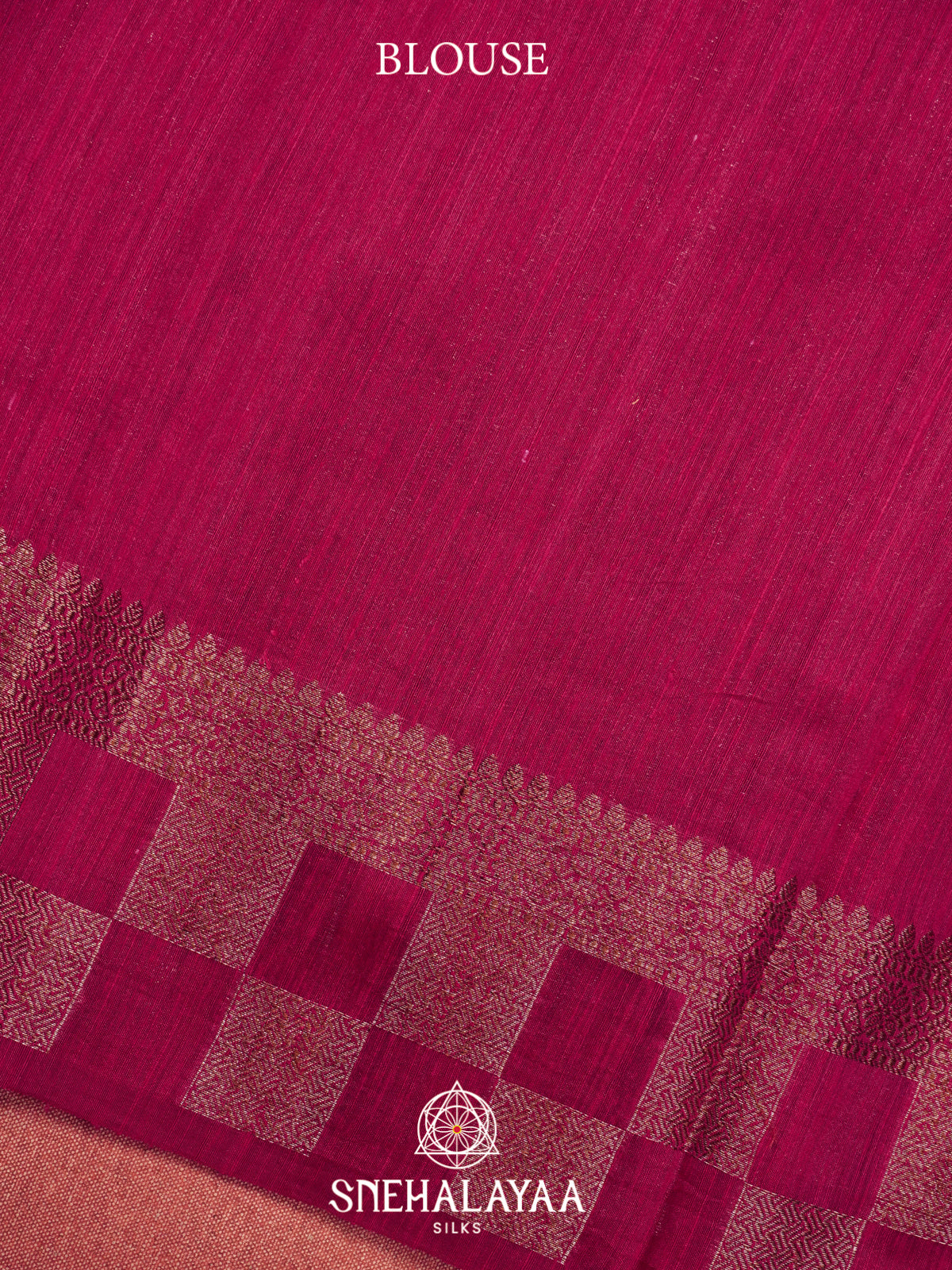 Magenta  Matka Tussar Saree
