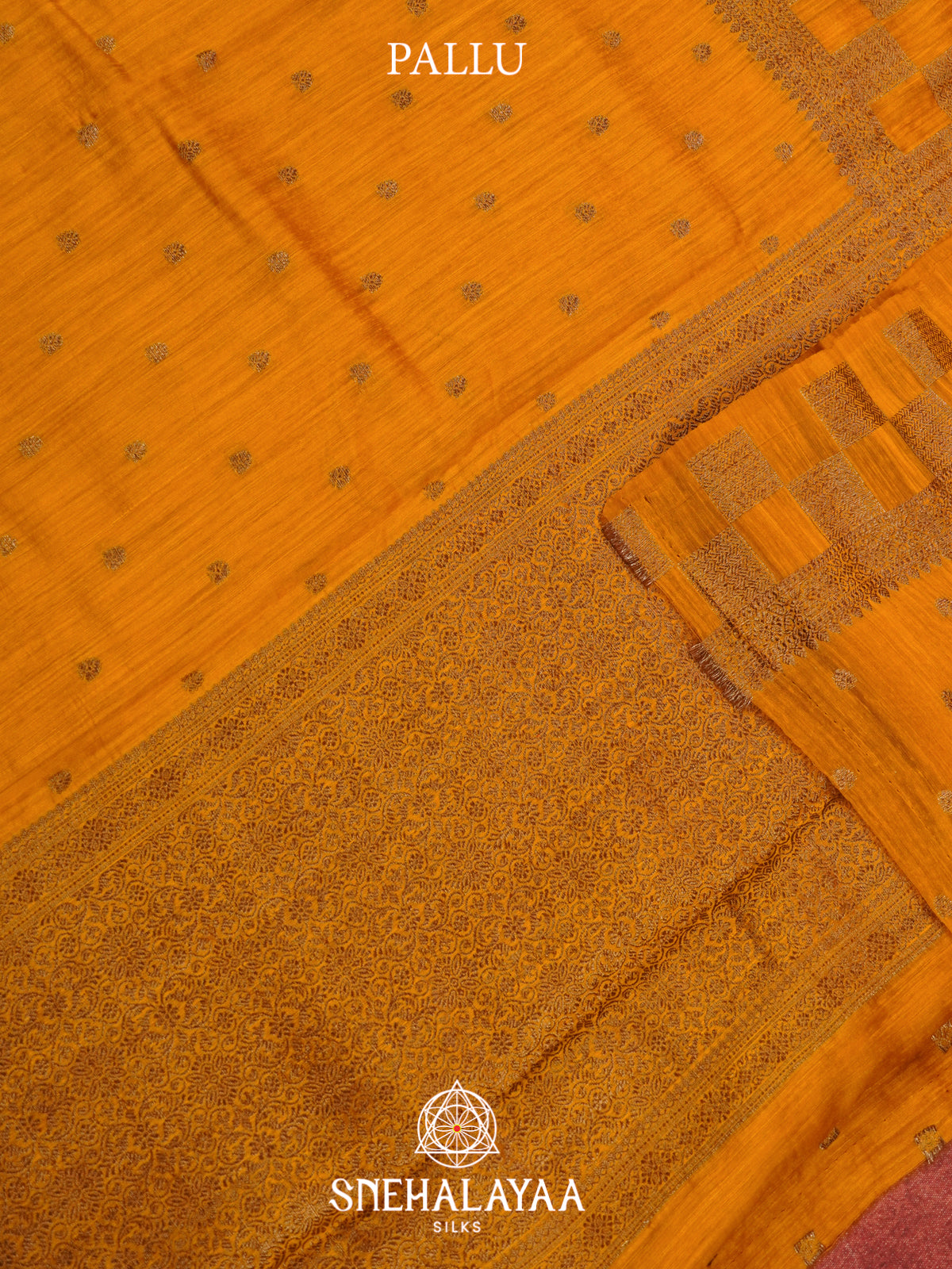Mustard  Matka Tussar Saree