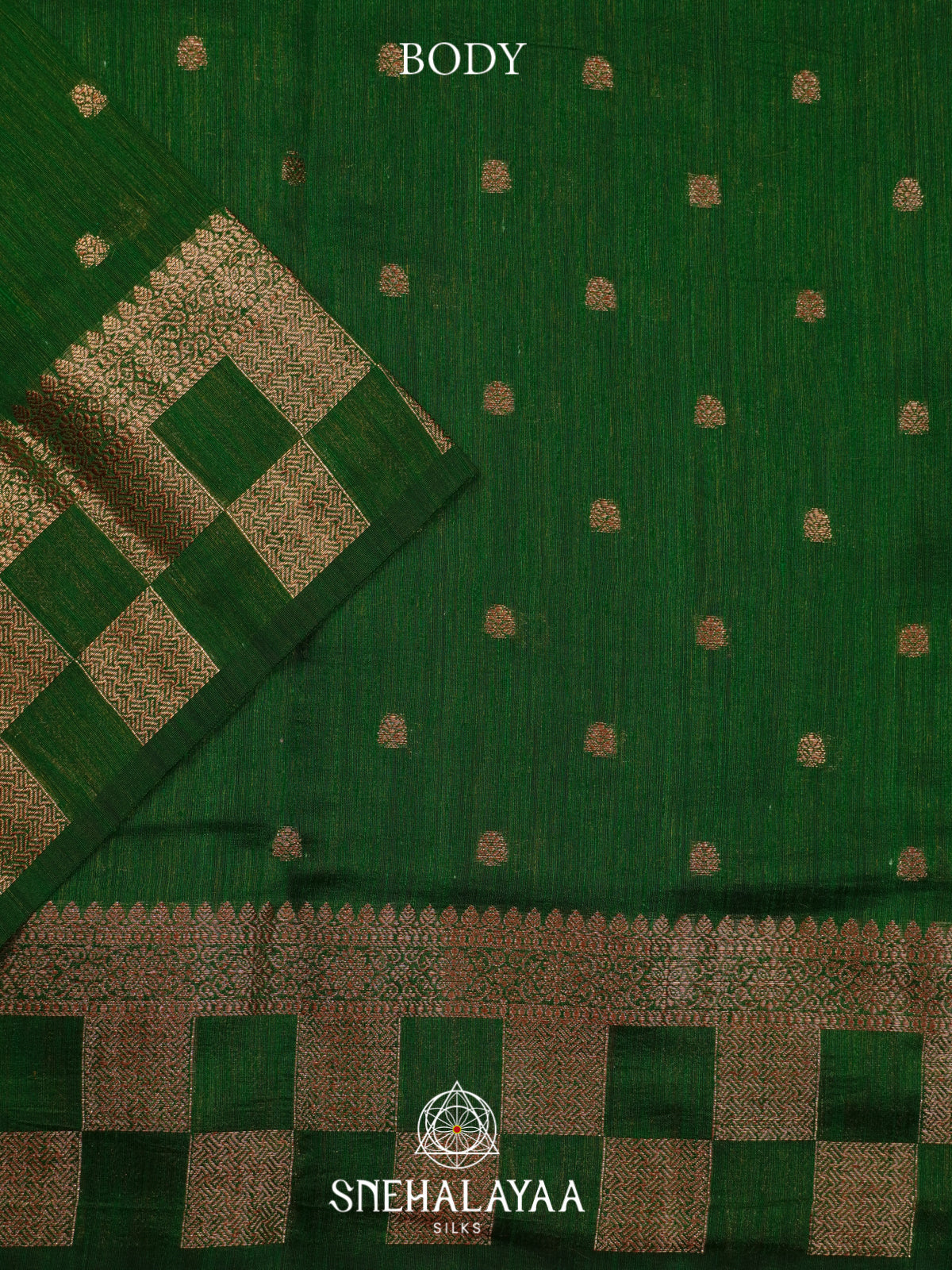 Green  Matka Tussar Saree