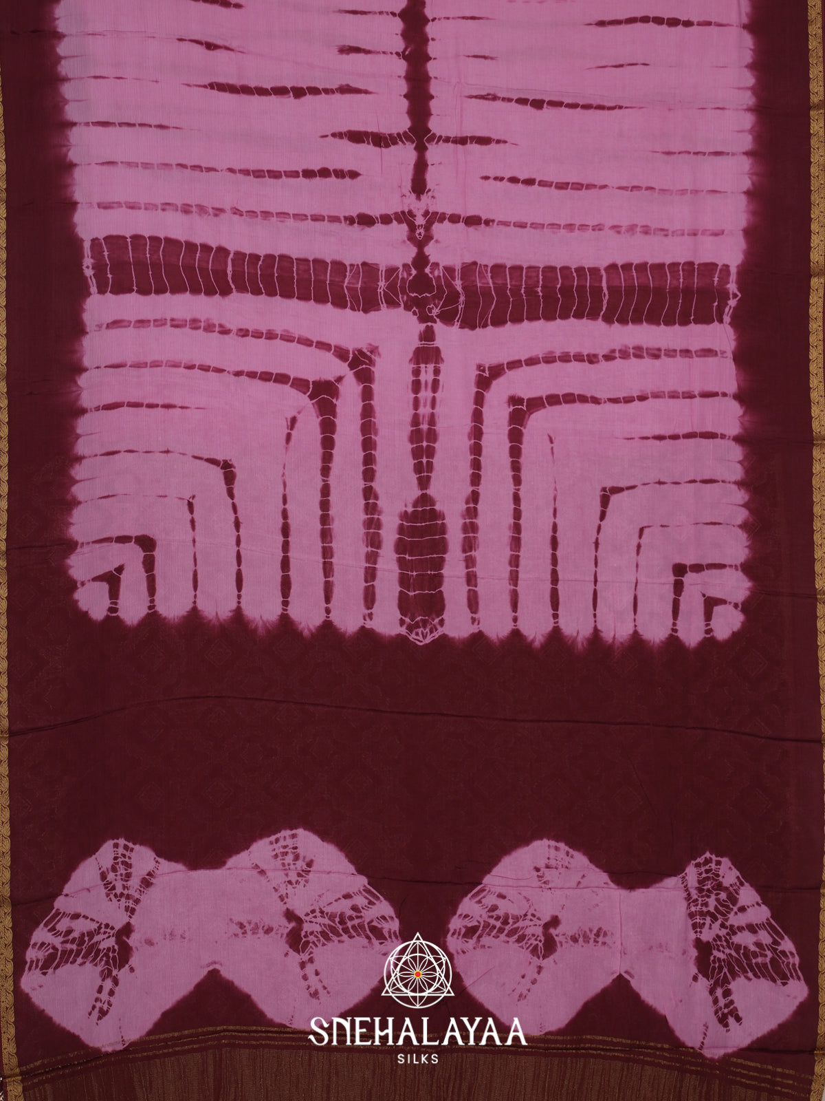 Pink Chiffon Saree