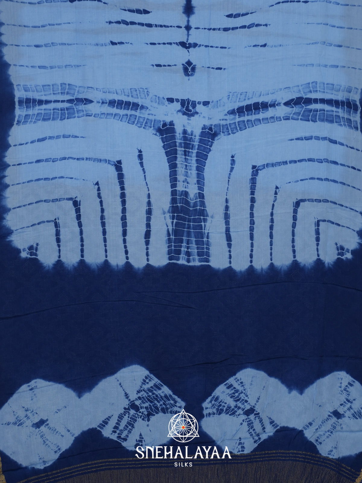 Blue Chiffon Saree