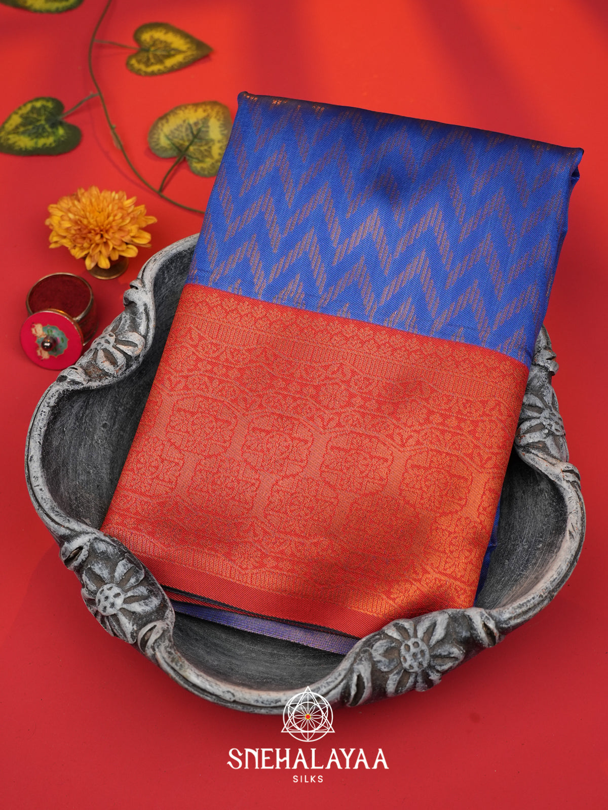 Royal Blue Art Silk Saree