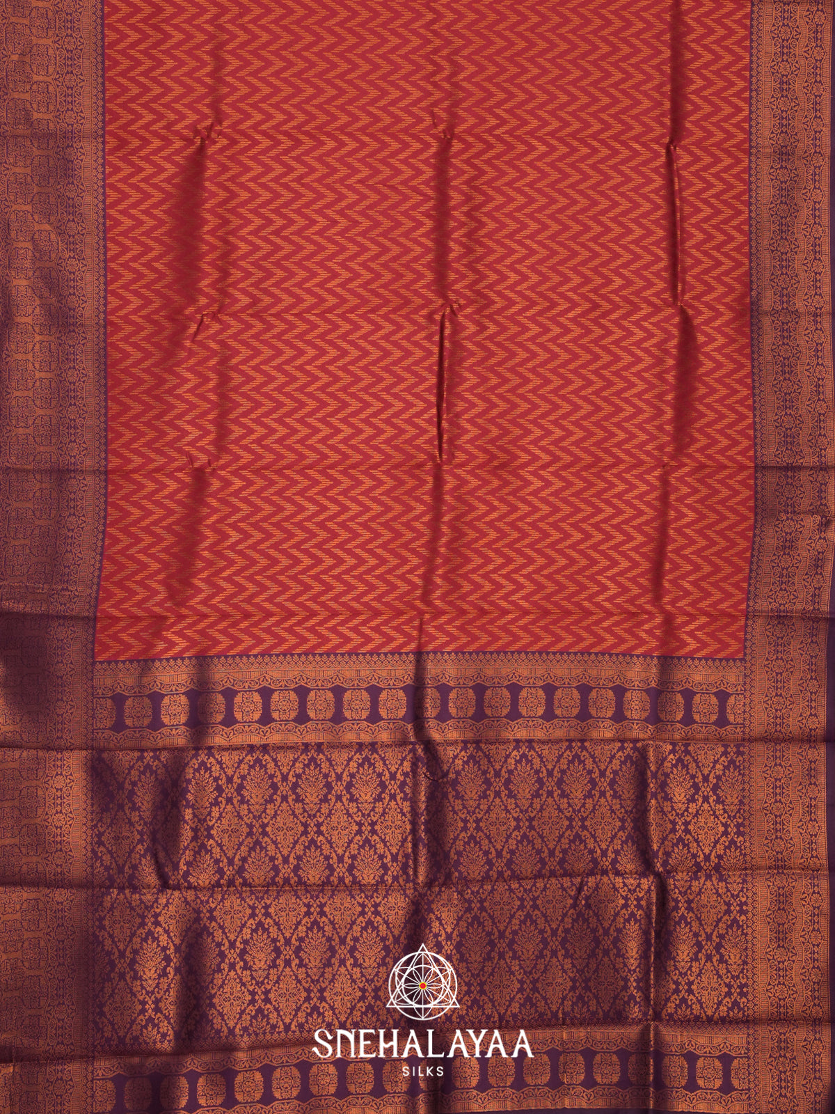 Crimson Red Art Silk Saree