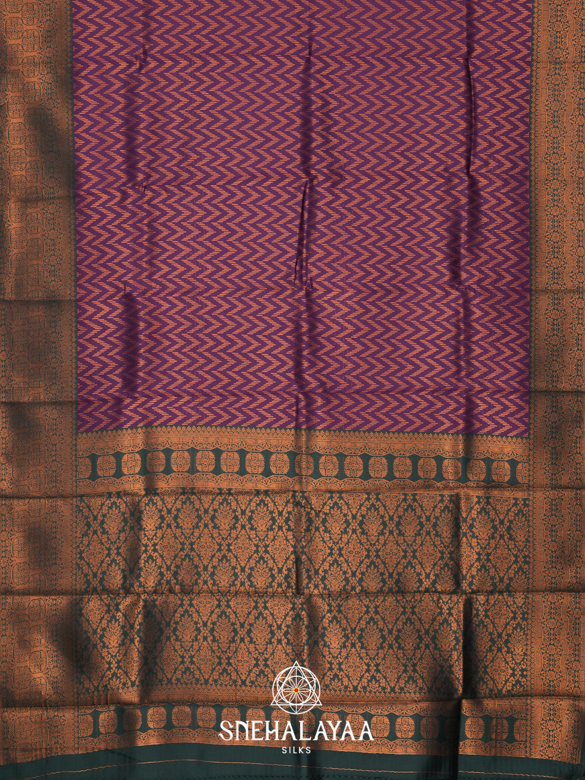Purple Art Silk Saree