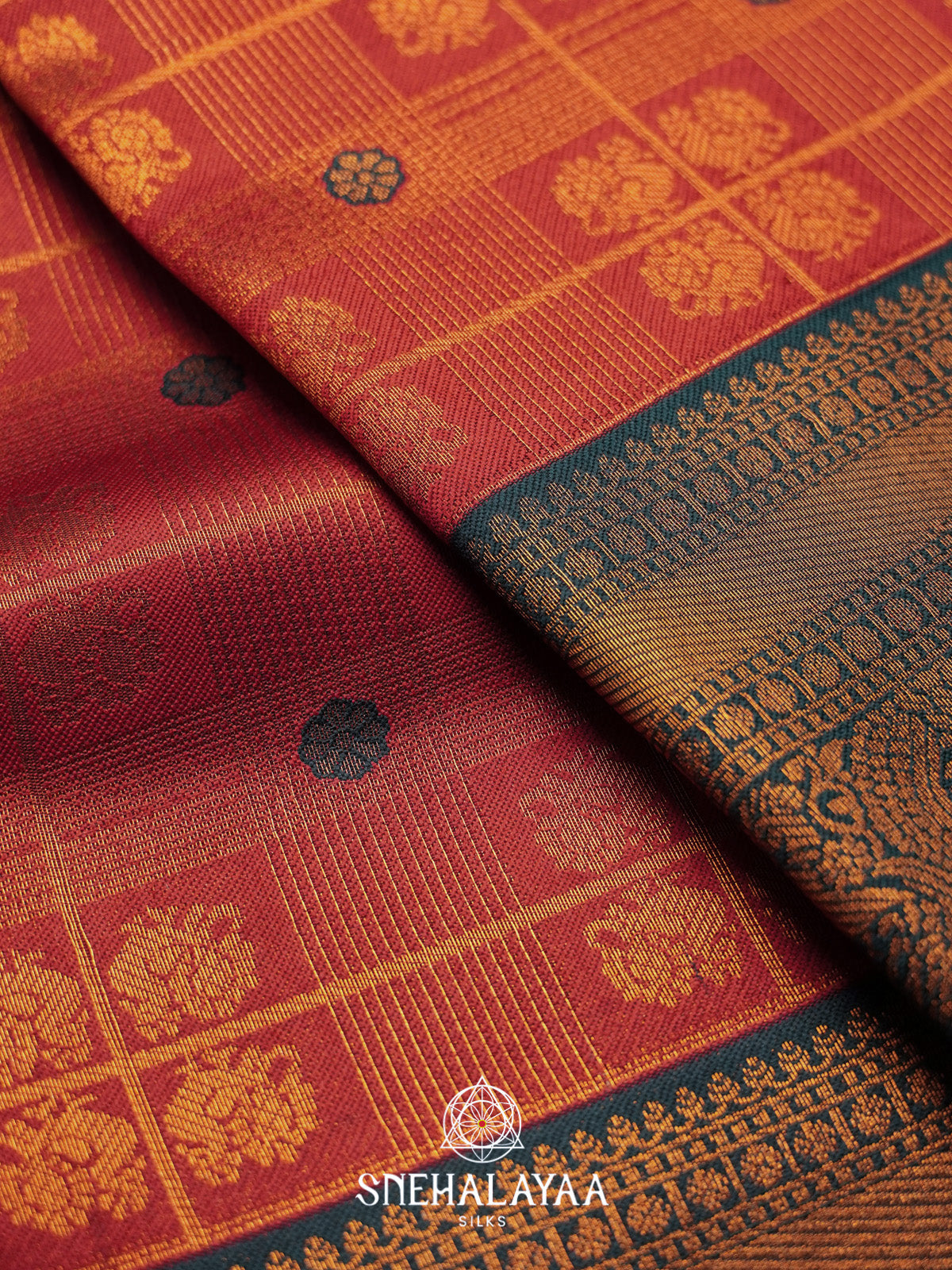 Maroon Art Silk Saree