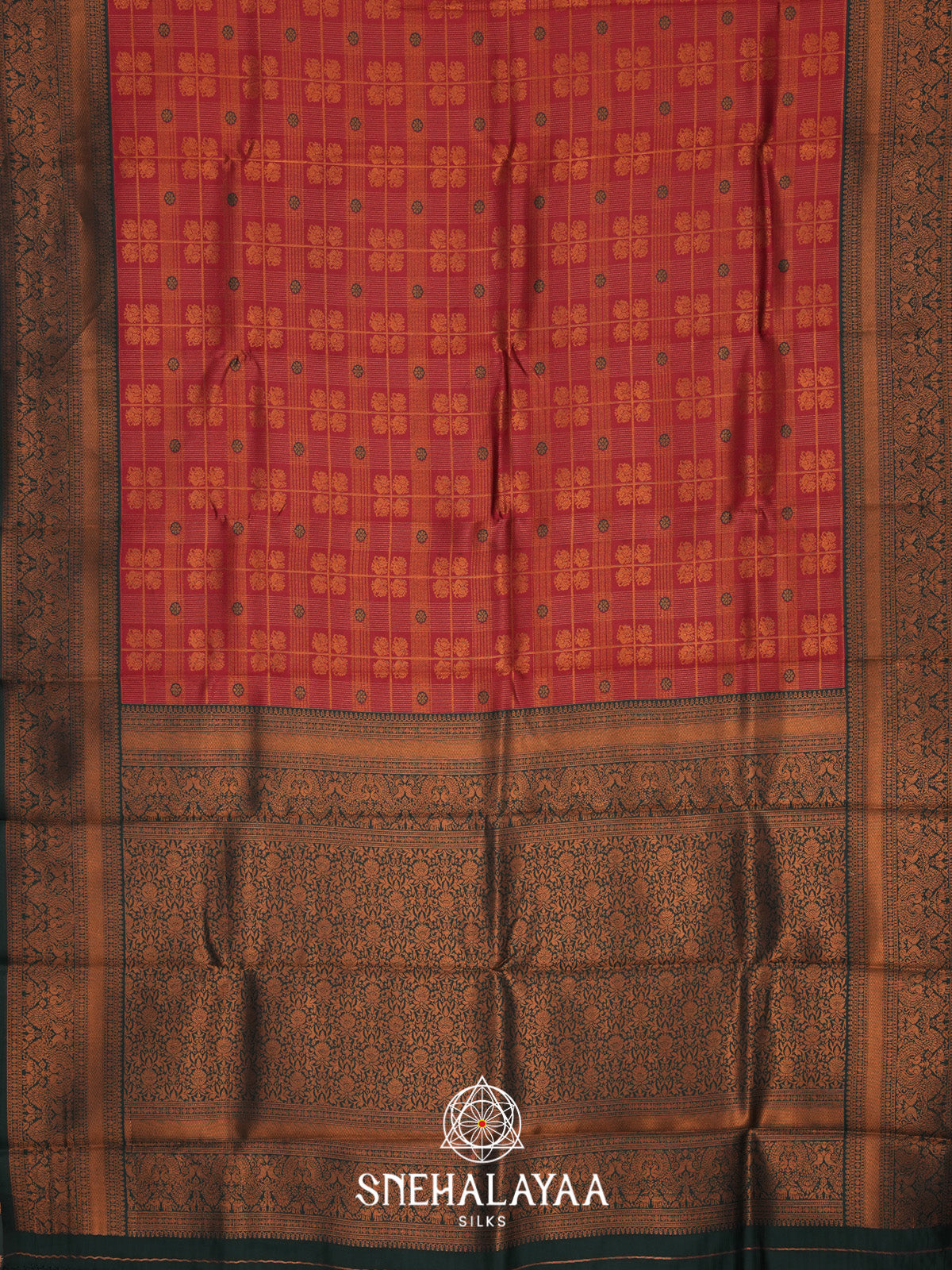 Maroon Art Silk Saree