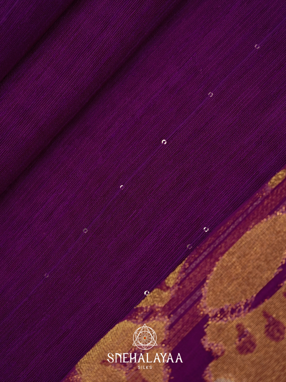 Purple  Matka Tussar Saree