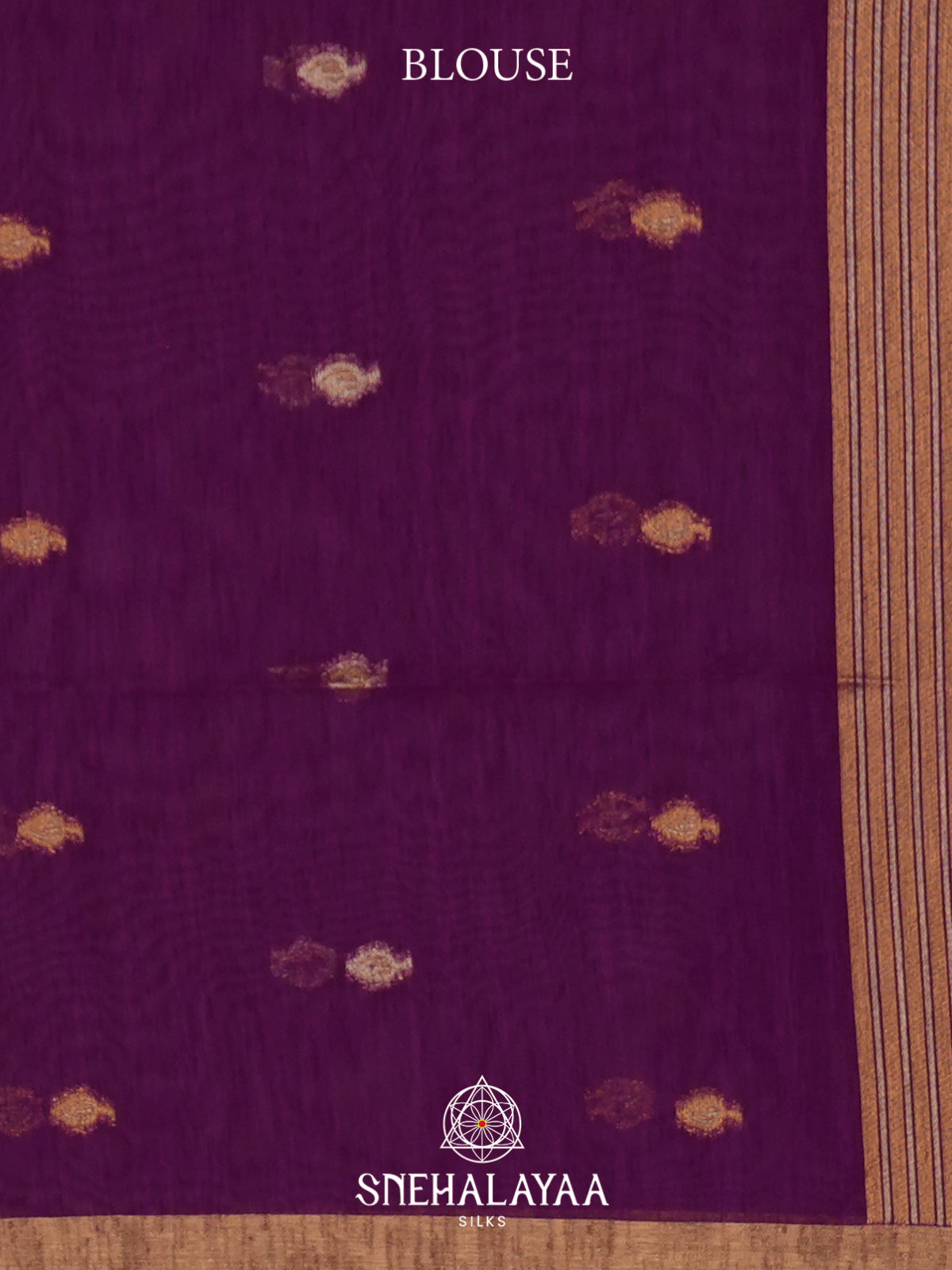 Purple  Matka Tussar Saree