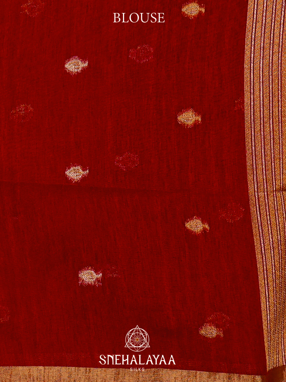 Red  Matka Tussar Saree
