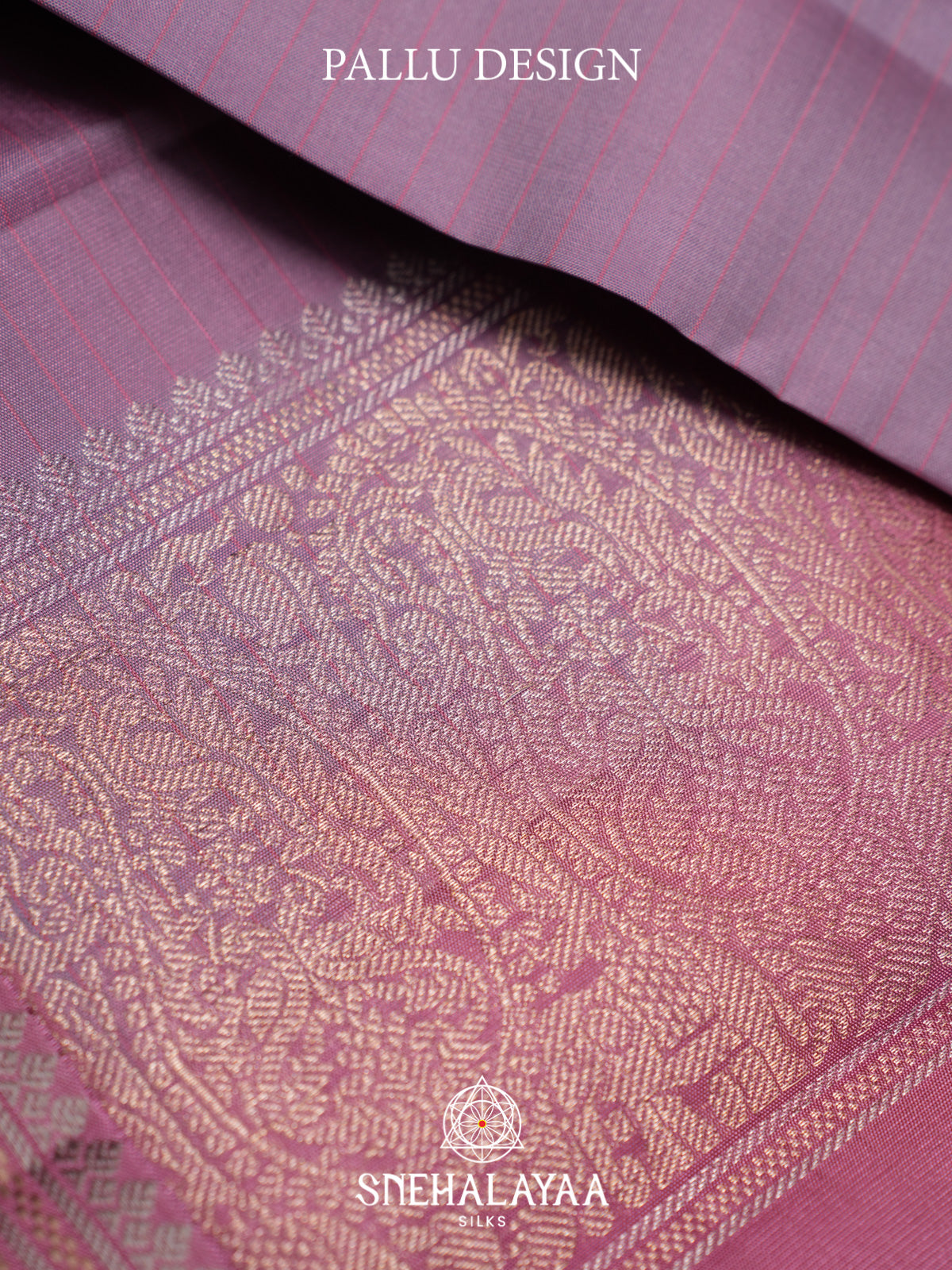 Lavender Kanjivaram Silk Saree