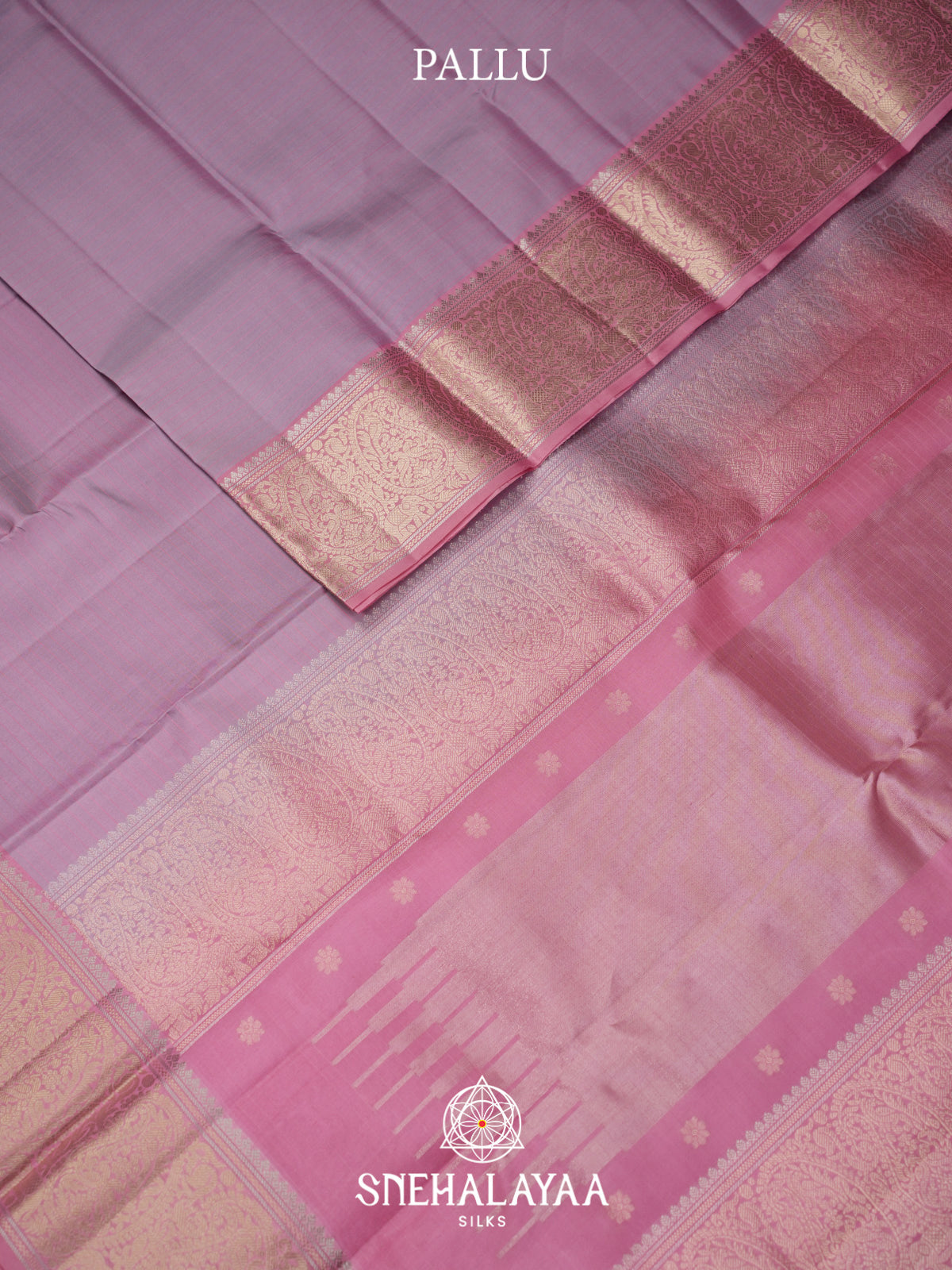Lavender Kanjivaram Silk Saree