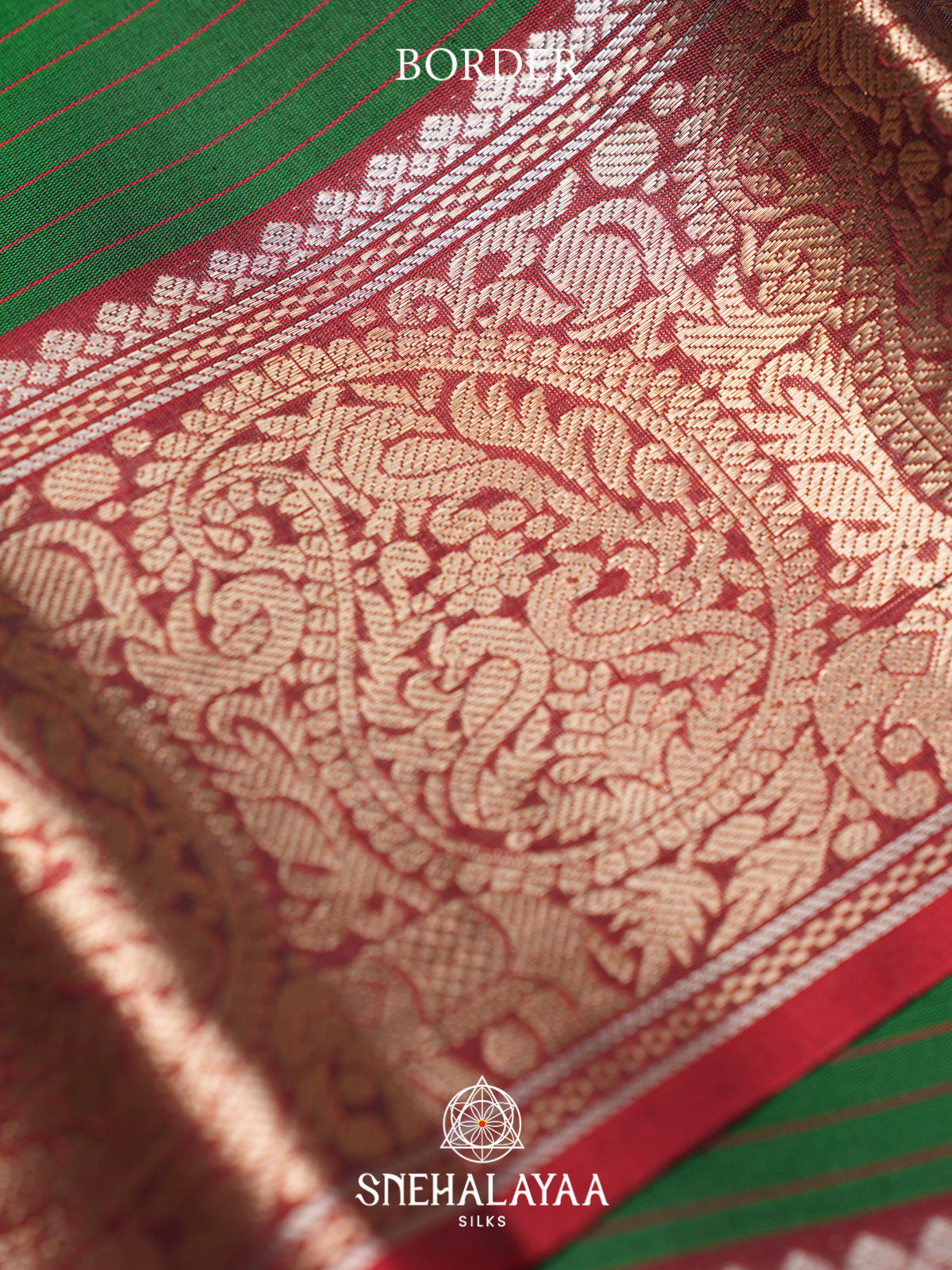 Forest Green Kanjivaram Silk Saree