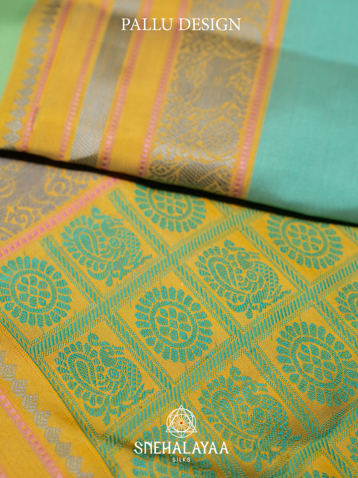 Pista Green Kanjivaram Silk Saree
