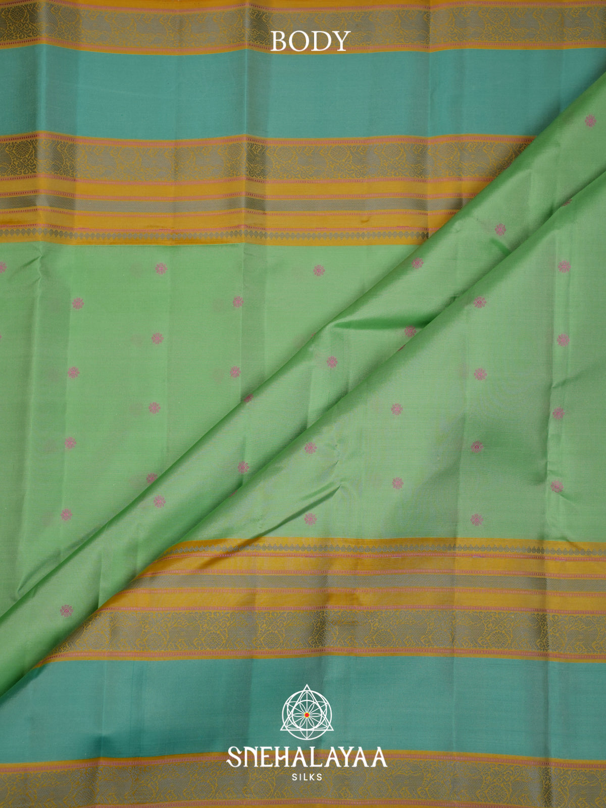 Pista Green Kanjivaram Silk Saree