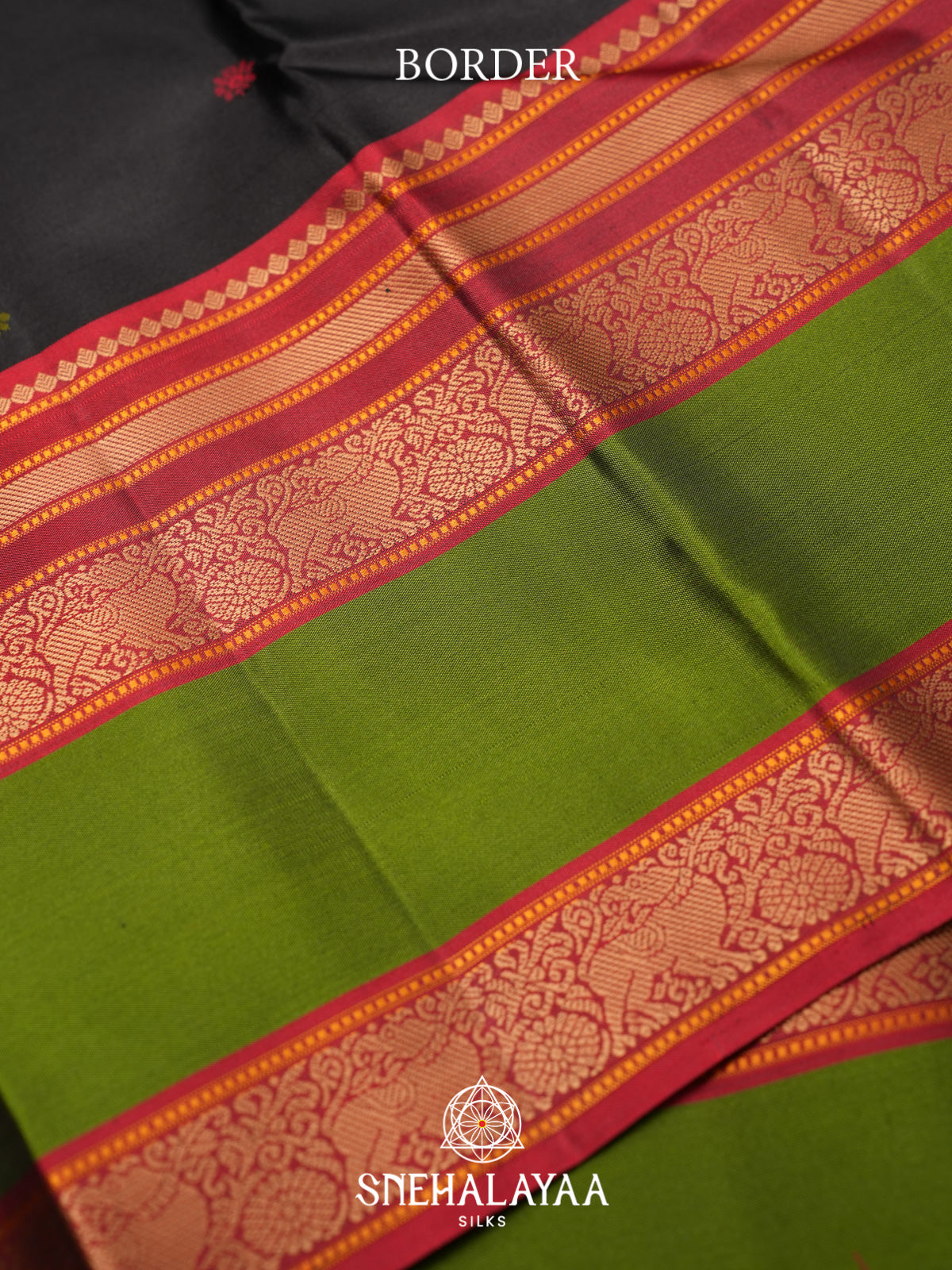Black Kanjivaram Silk Saree