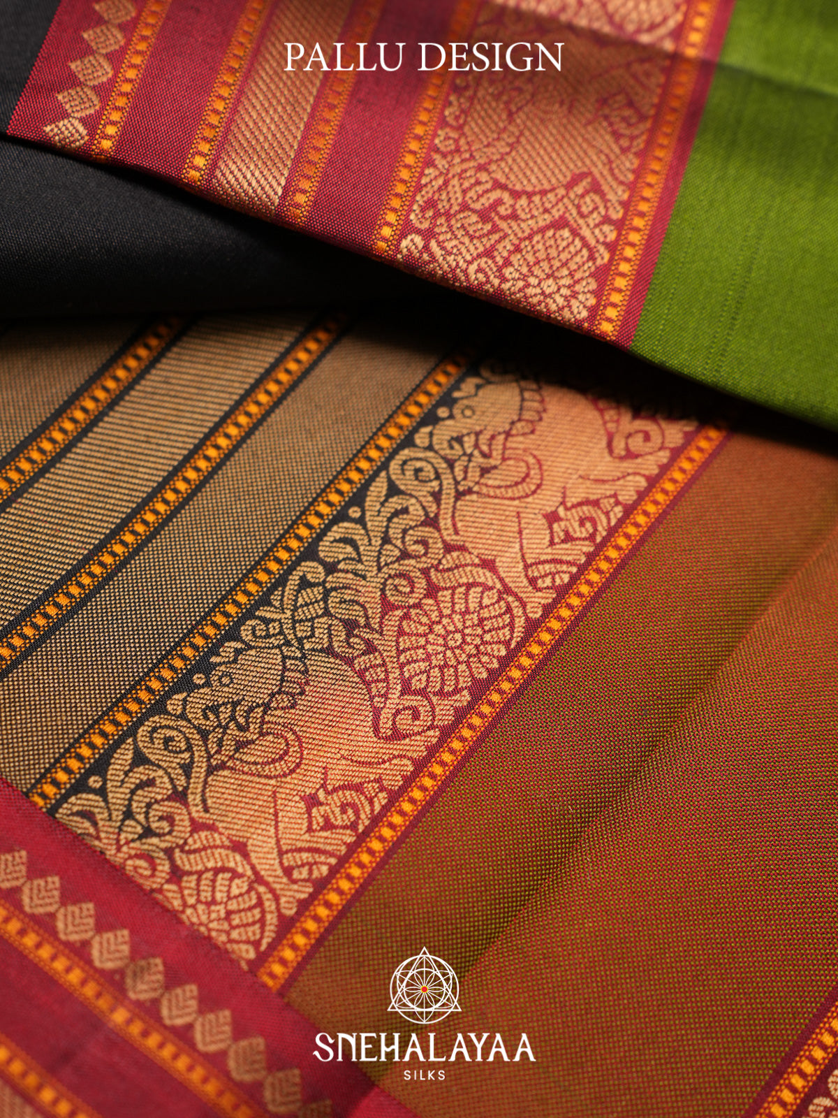 Black Kanjivaram Silk Saree