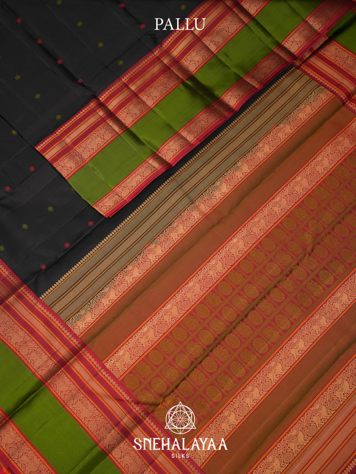 Black Kanjivaram Silk Saree