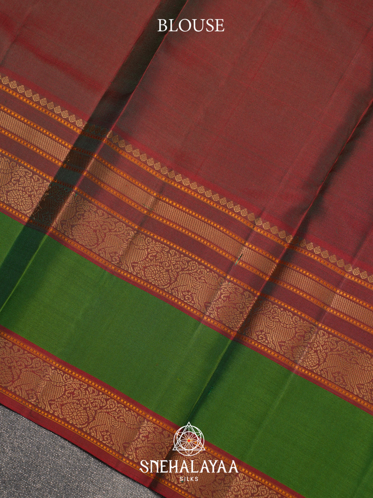 Forest Green Kanjivaram Silk Saree